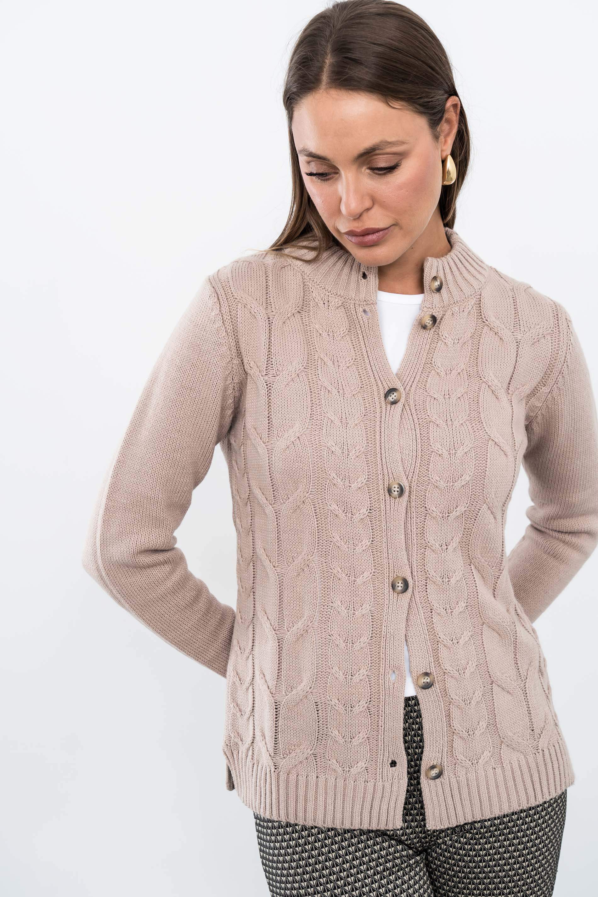 CHAQUETA OCHOS CUELLO TOSTADO - Imagen 5