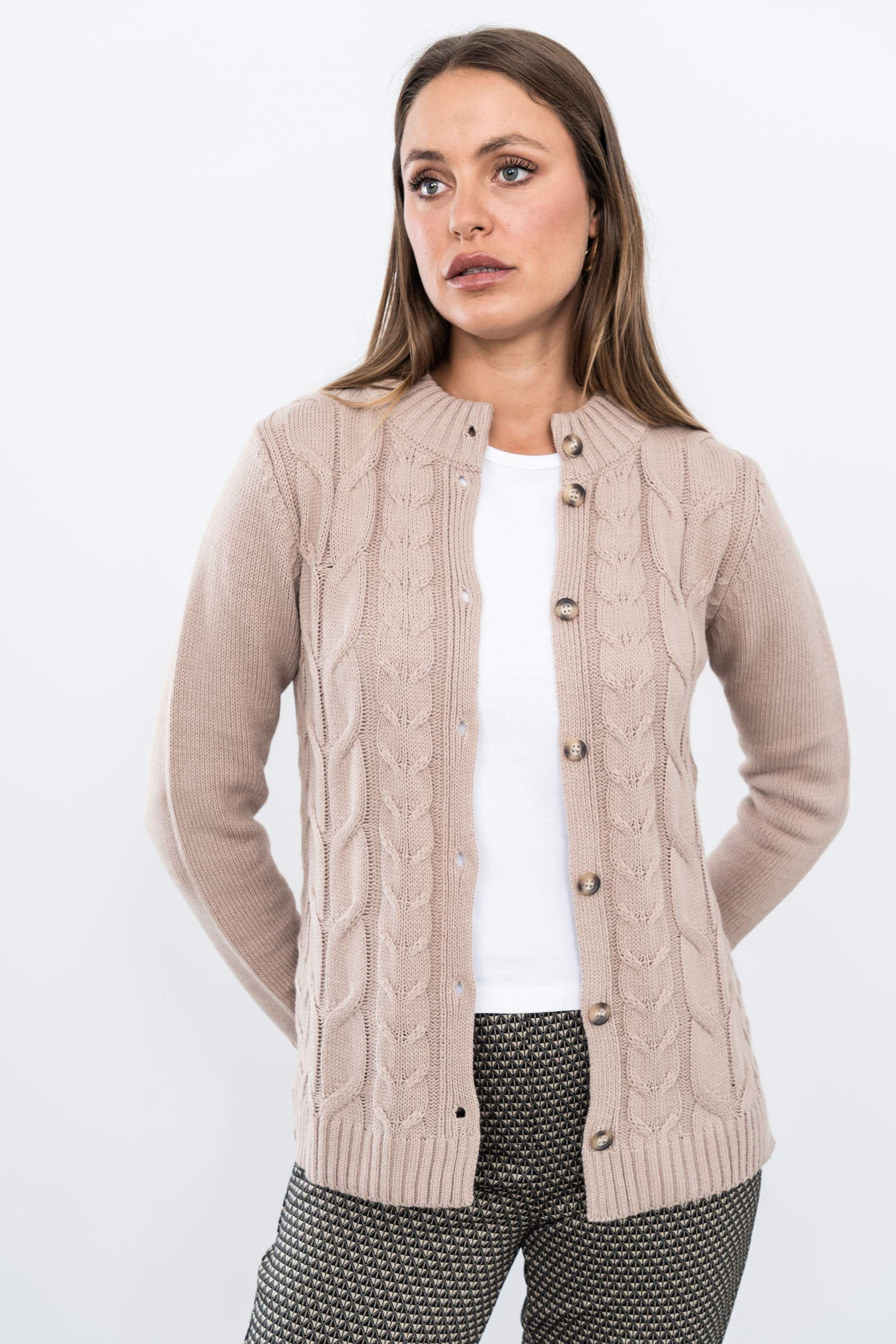 CHAQUETA OCHOS CUELLO TOSTADO - Imagen 7