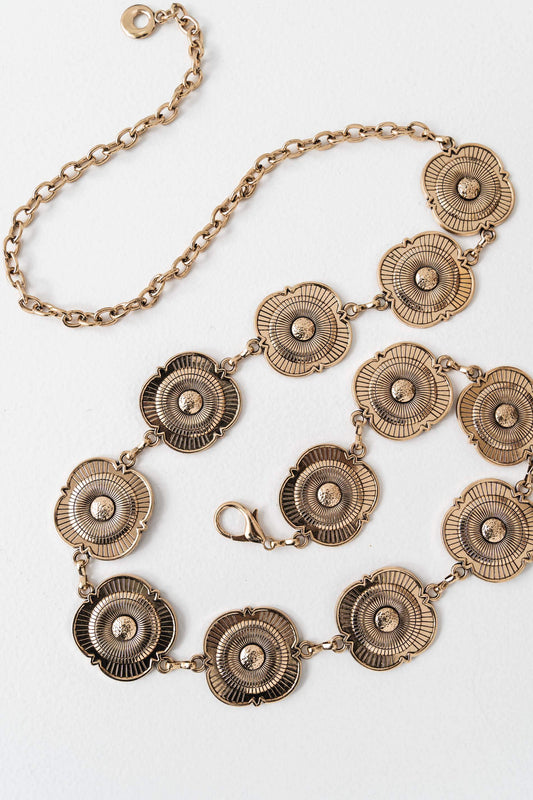 CINTURON METAL FLOR