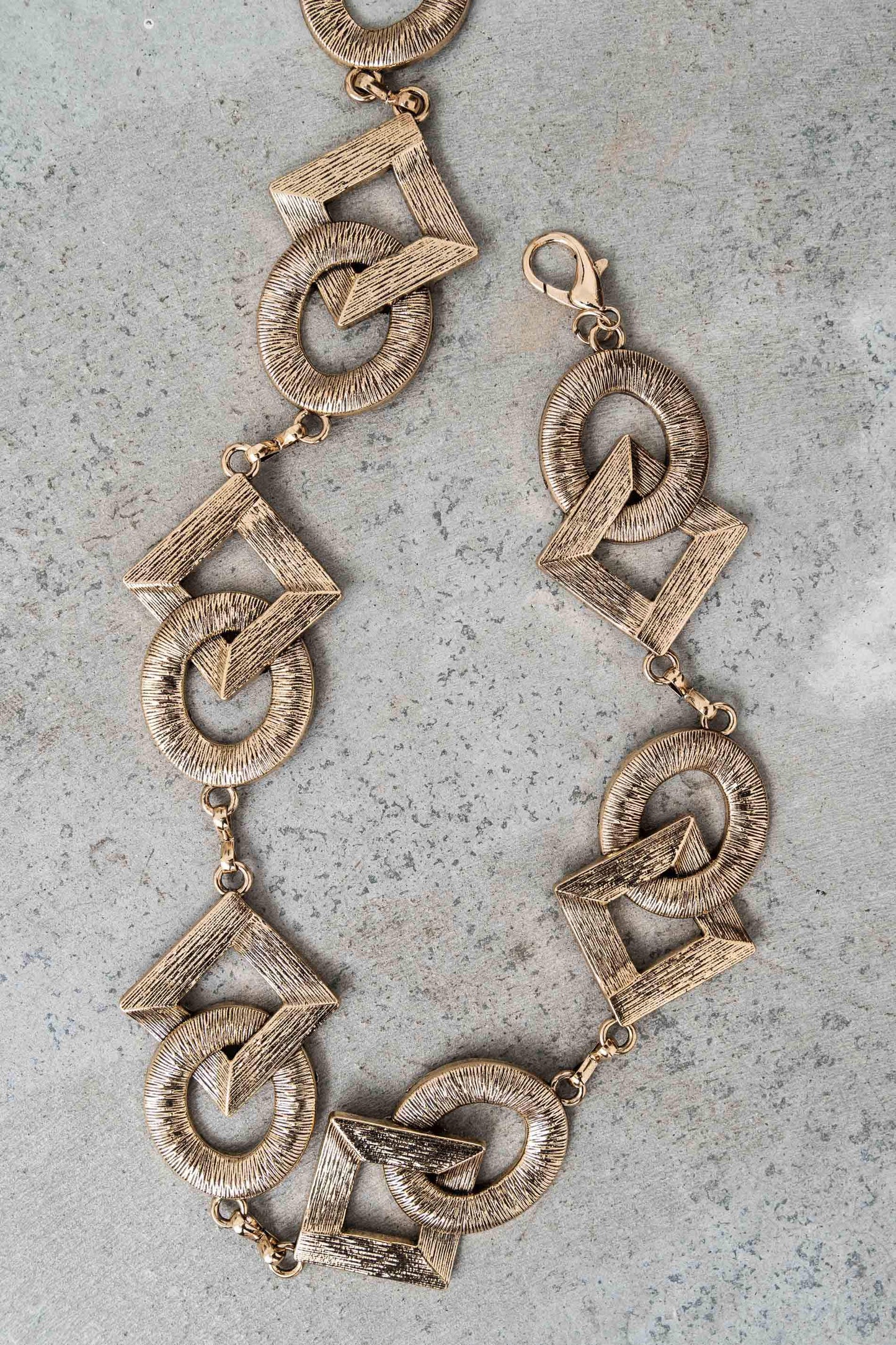 CINTURON METAL GEOMETRICOS - Imagen 2