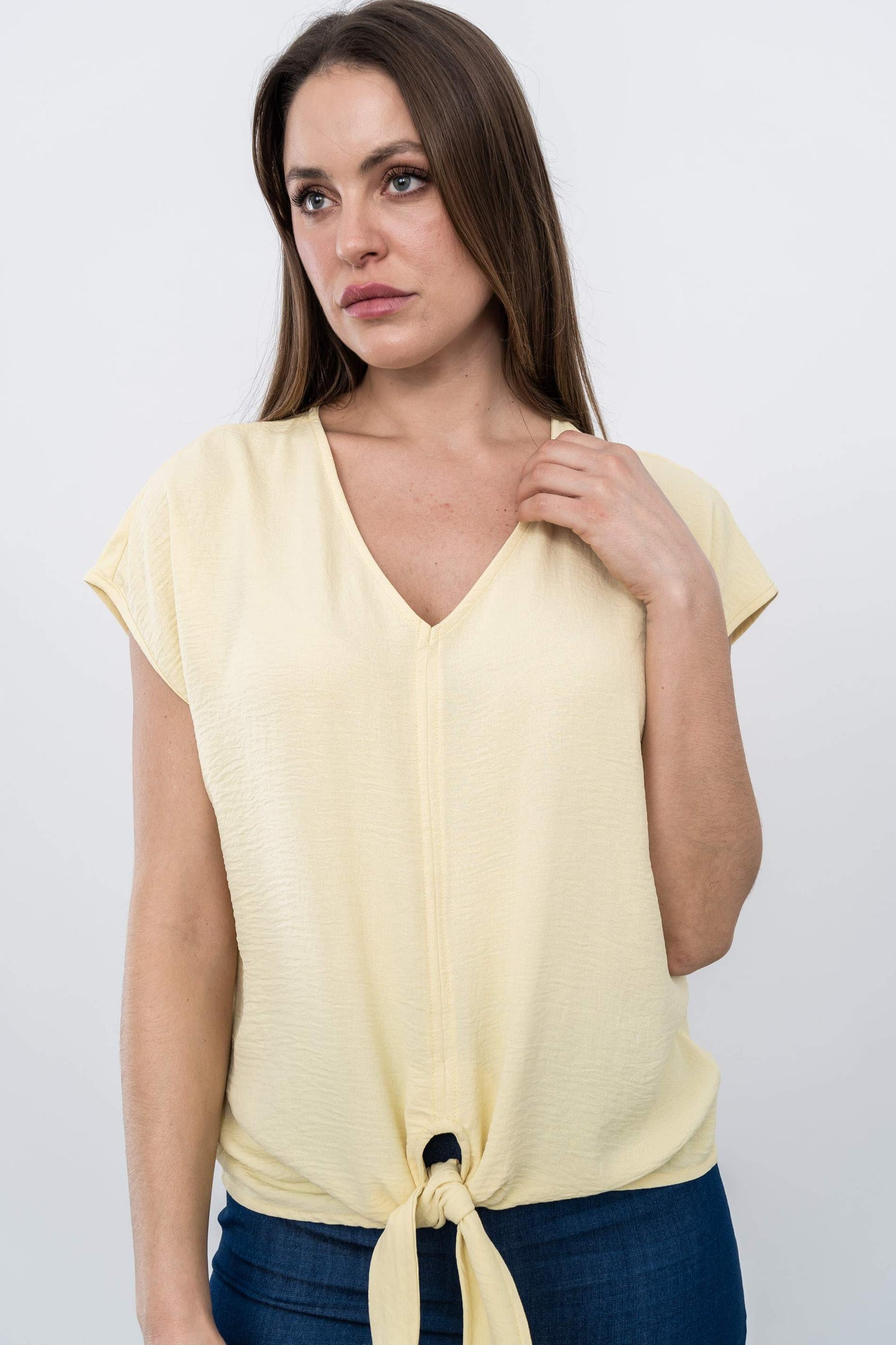 BLUSA NUDO CENTRAL VAINILLA - Imagen 5