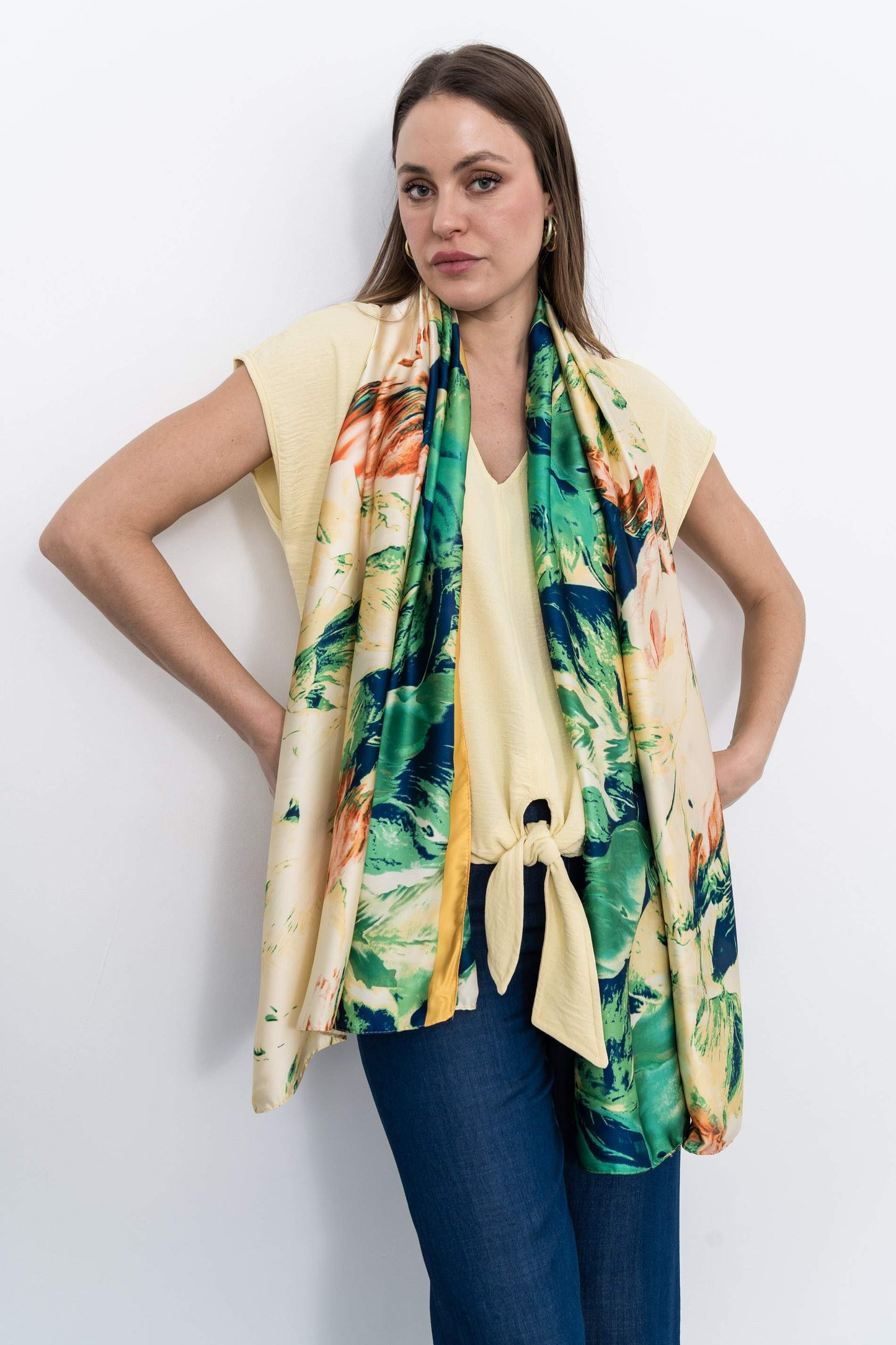BLUSA NUDO CENTRAL VAINILLA - Imagen 7