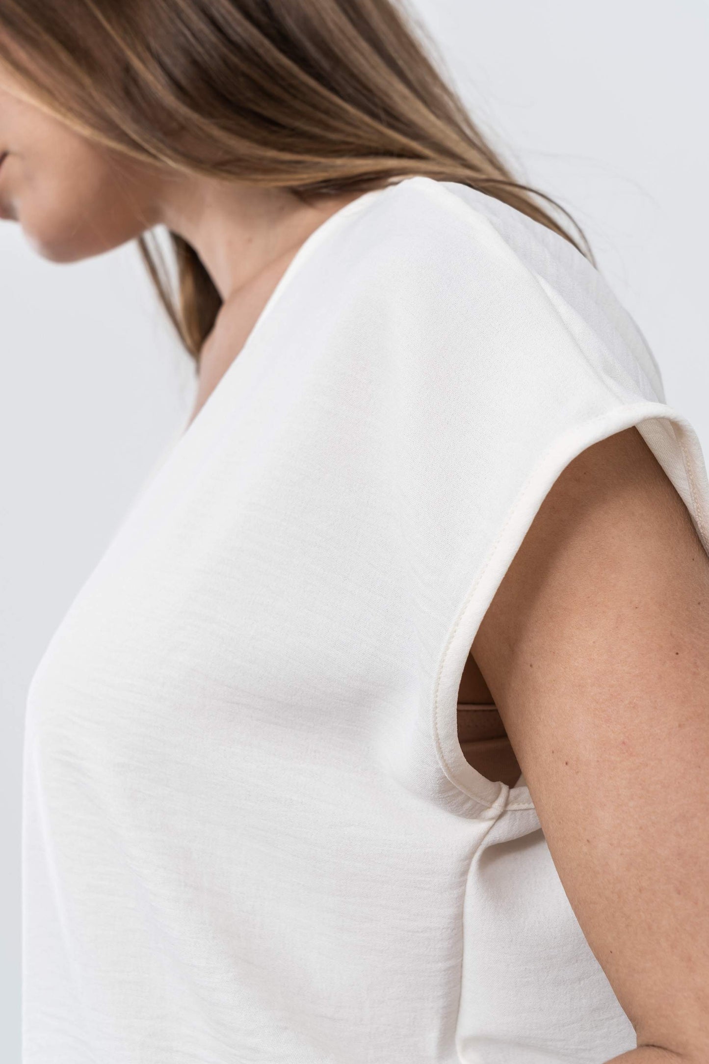 BLUSA NUDO CENTRAL MARFIL - Imagen 4