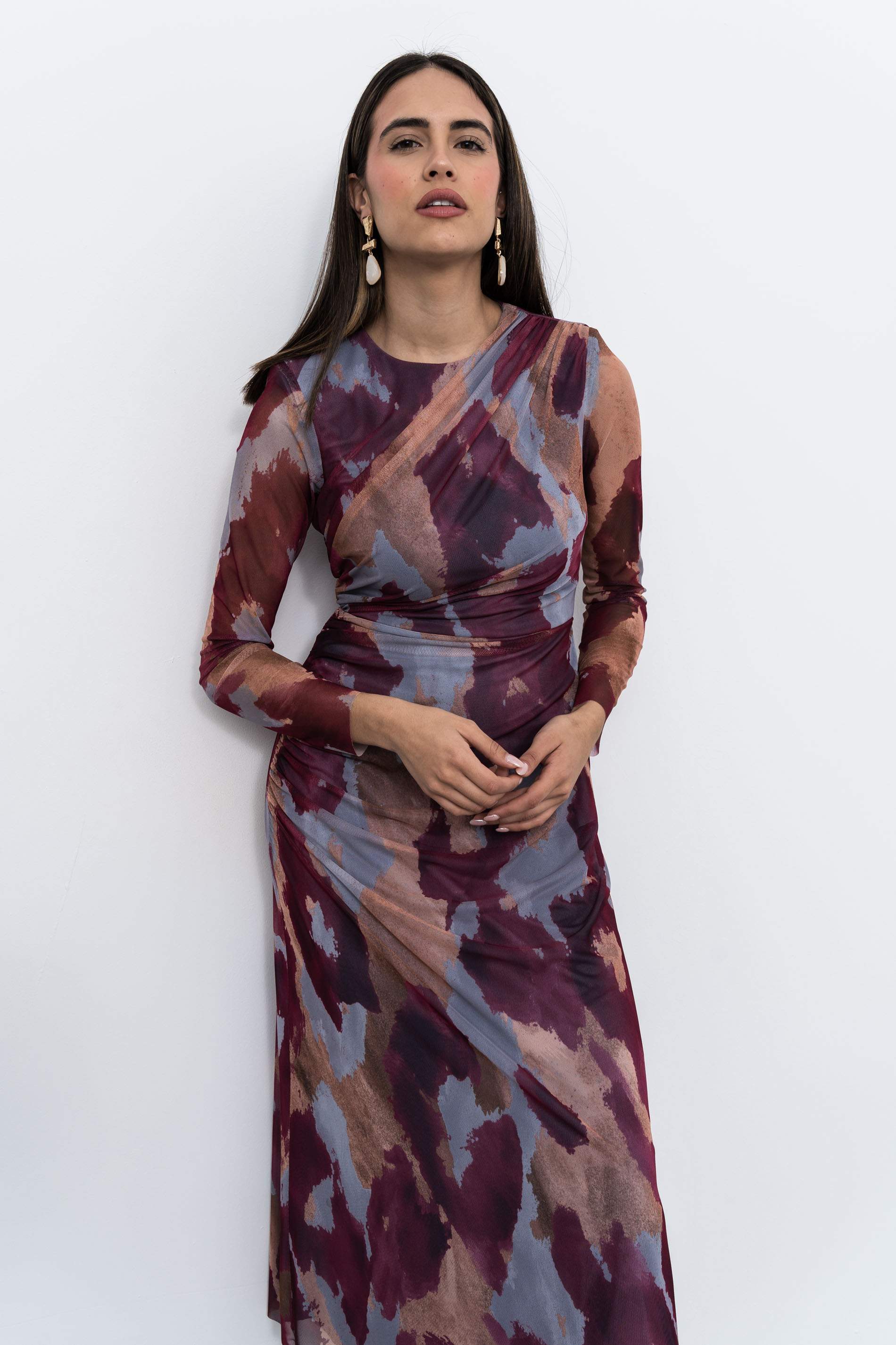 VESTIDO FRUNCES TUL - Imagen 3