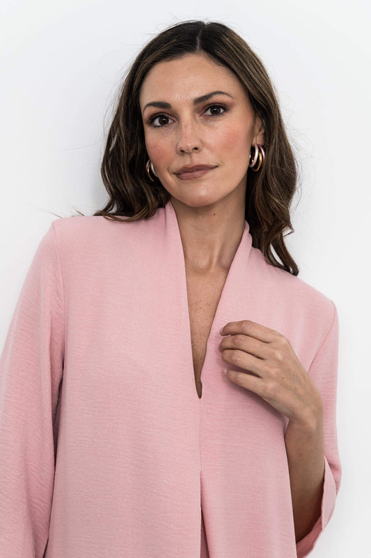VESTIDO FUELLE LISO NUDE