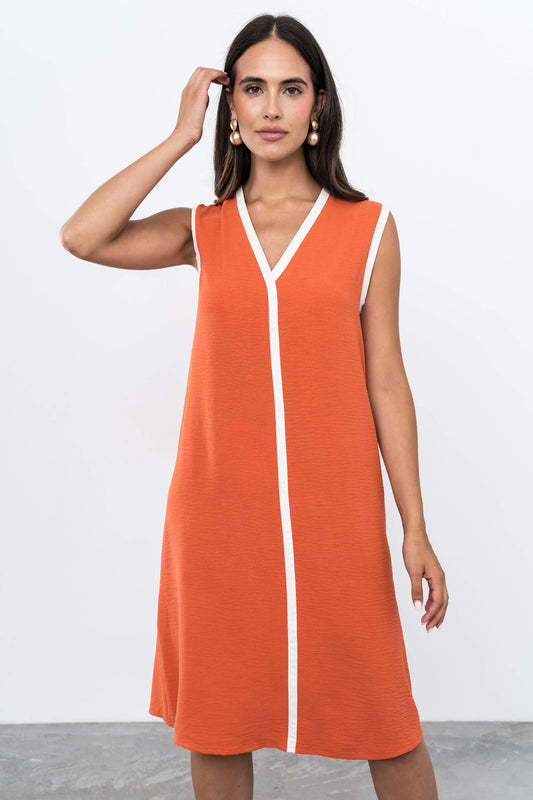 VESTIDO VIVOS CONTRASTE CALDERA