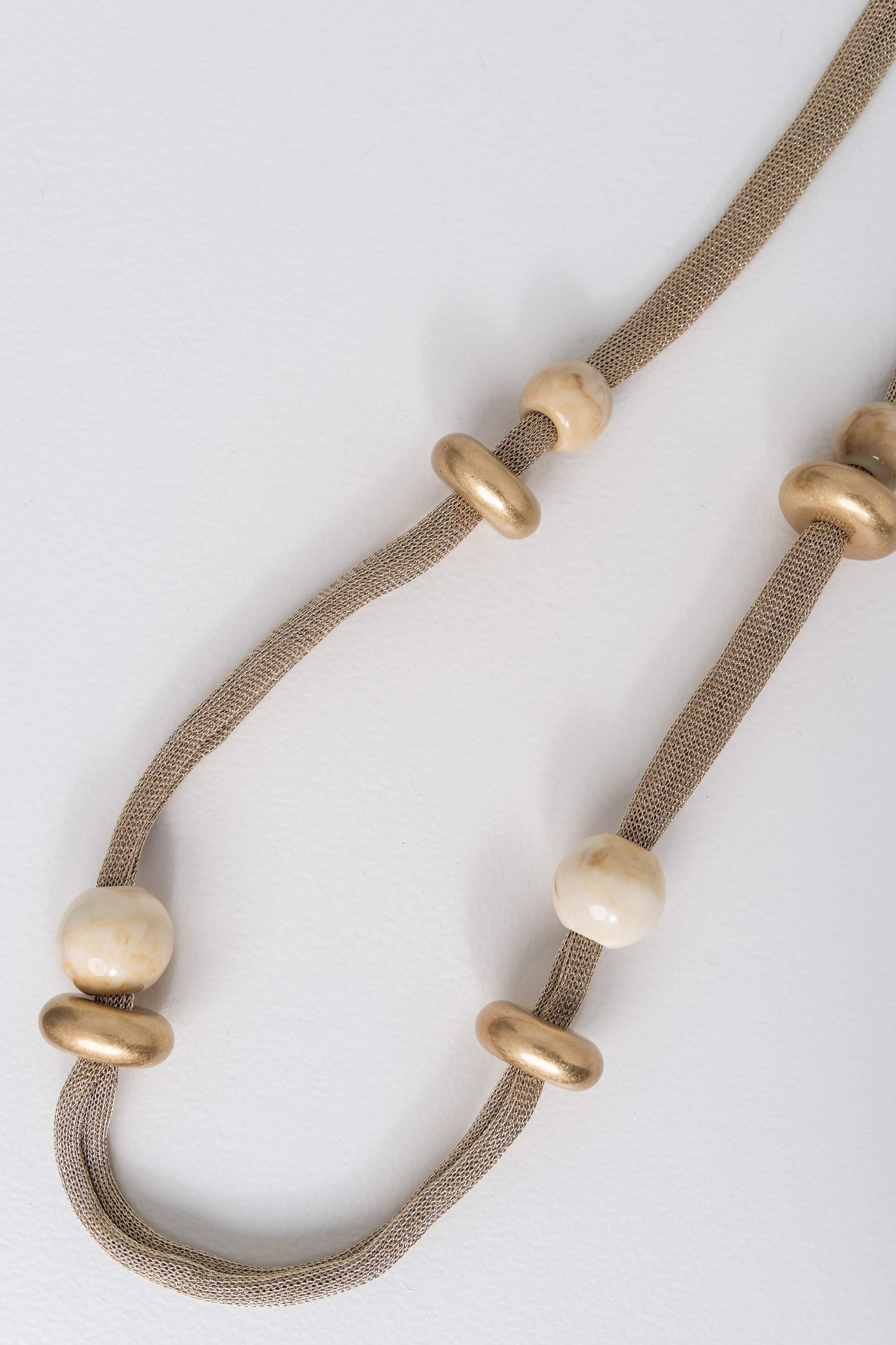 COLLAR LARGO MALLA CUENTAS - Imagen 2