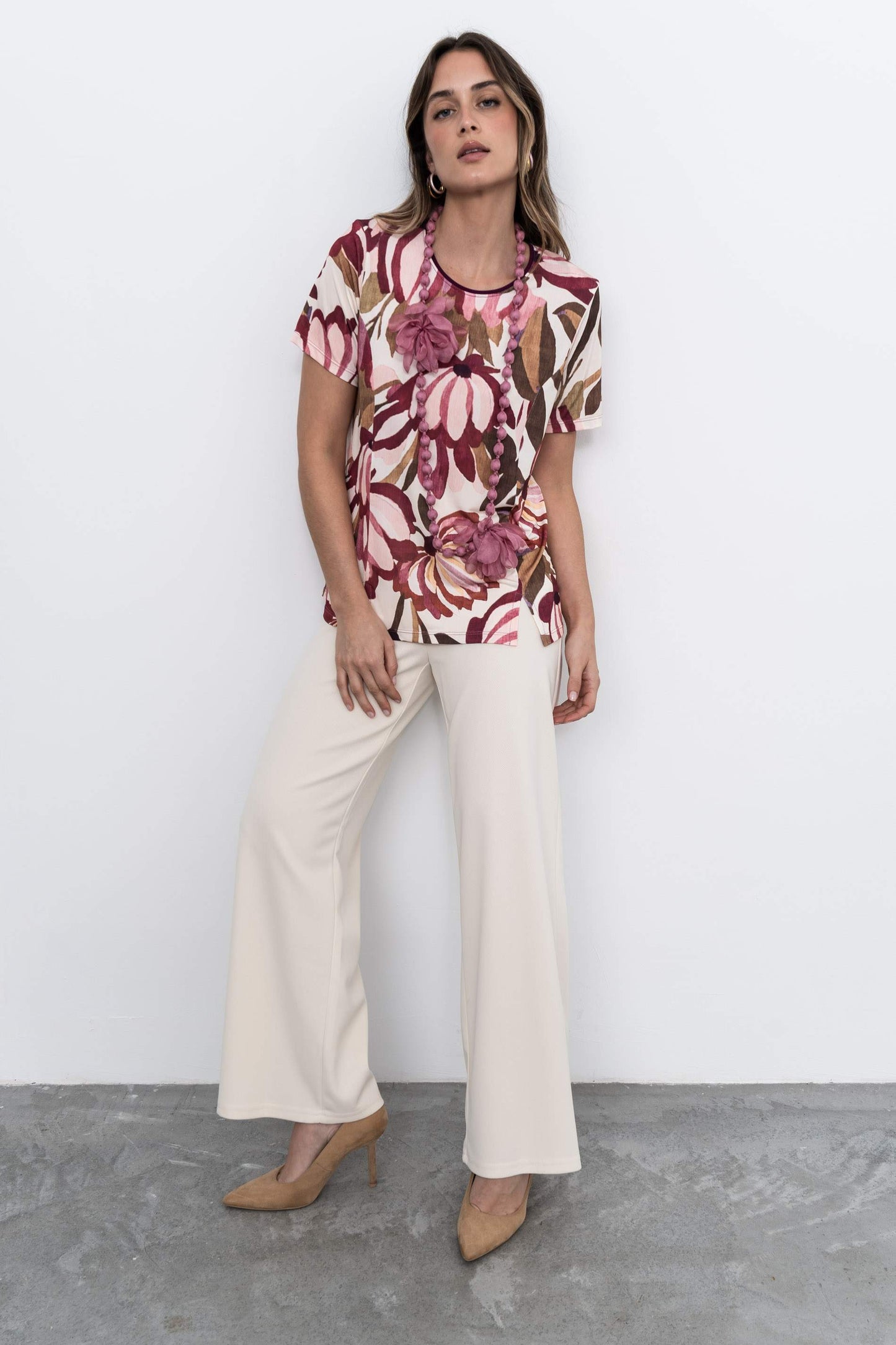 CAMISETA ABERTURAS FLORAL - Imagen 7