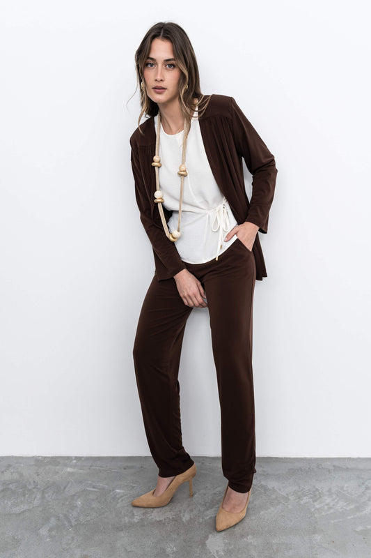 PANTALON FLUIDO CHOCOLATE