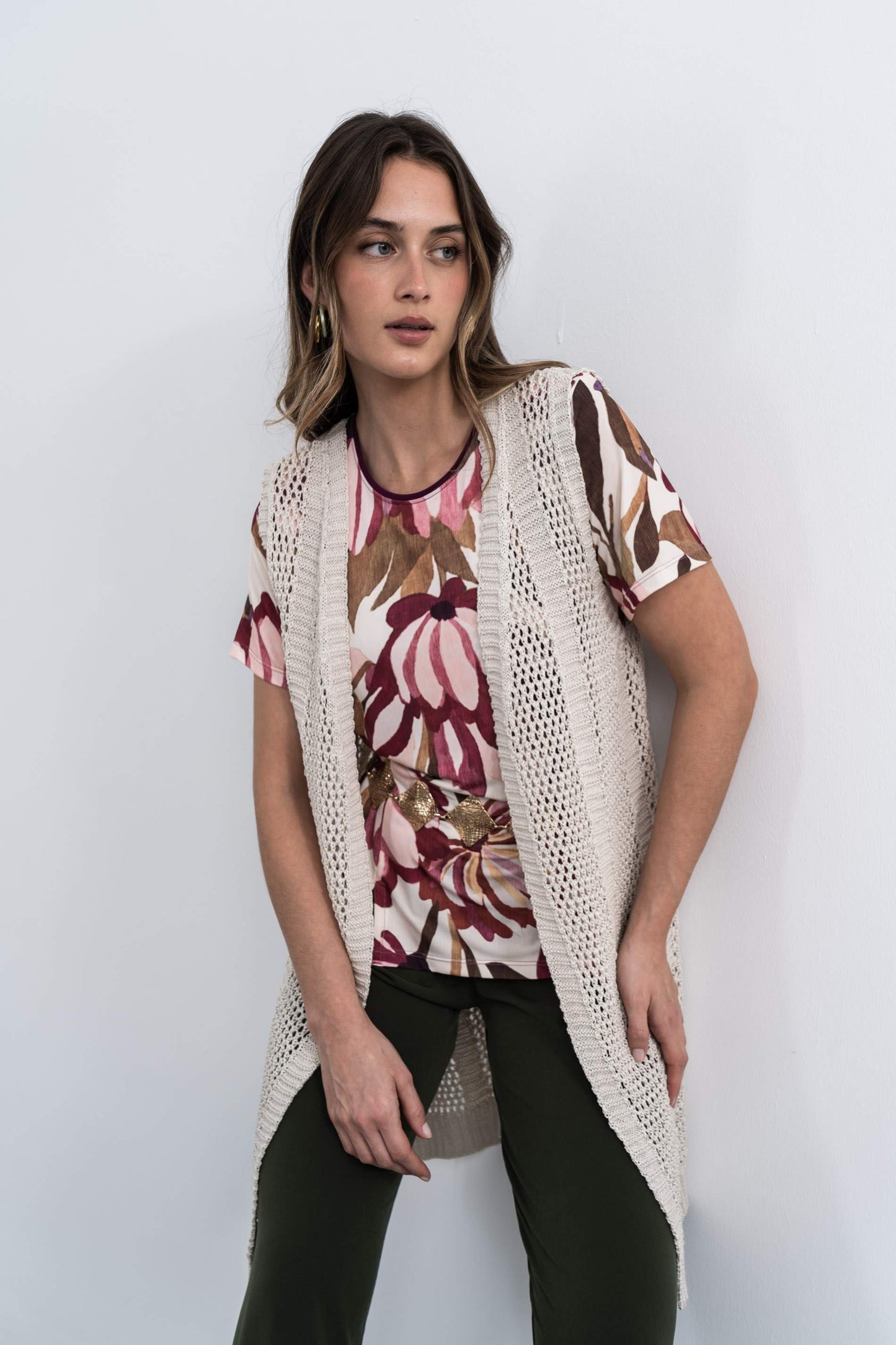 PANTALON FLUIDO KAKI - Imagen 6