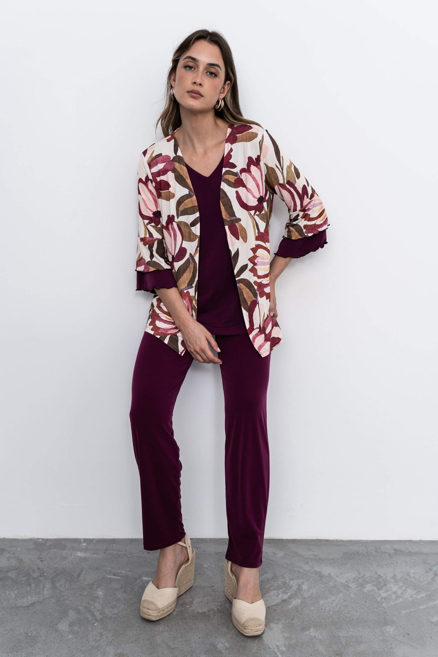 PANTALON FLUIDO BERENJENA