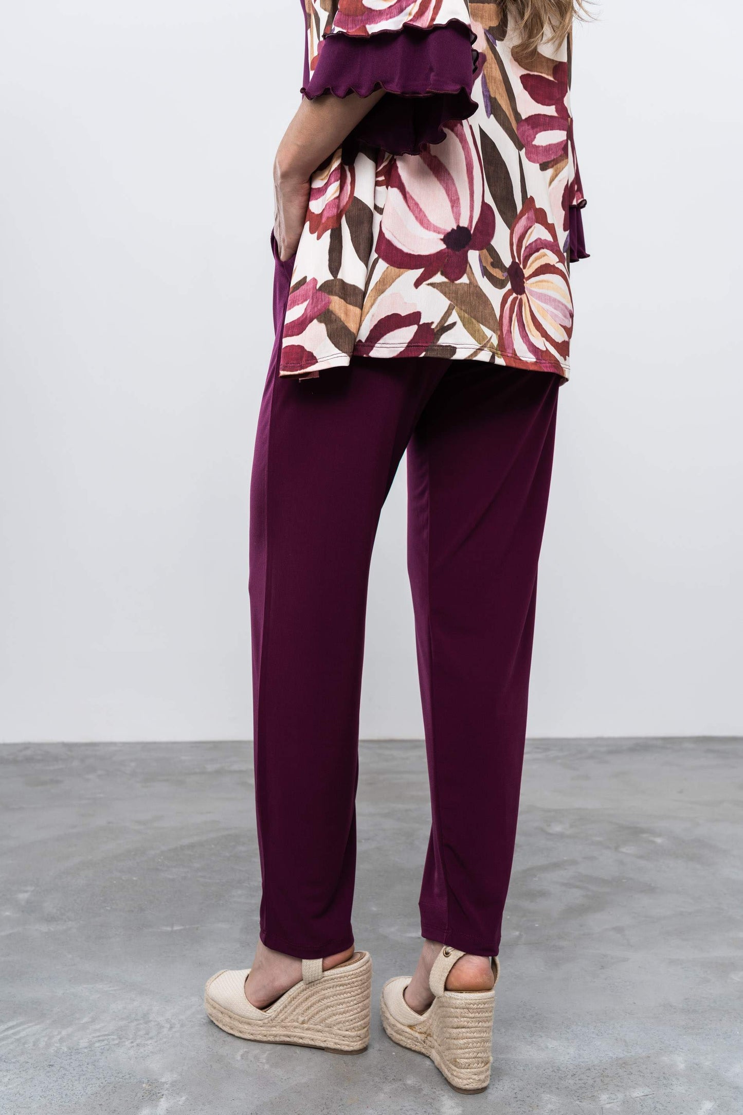 PANTALON FLUIDO BERENJENA - Imagen 4