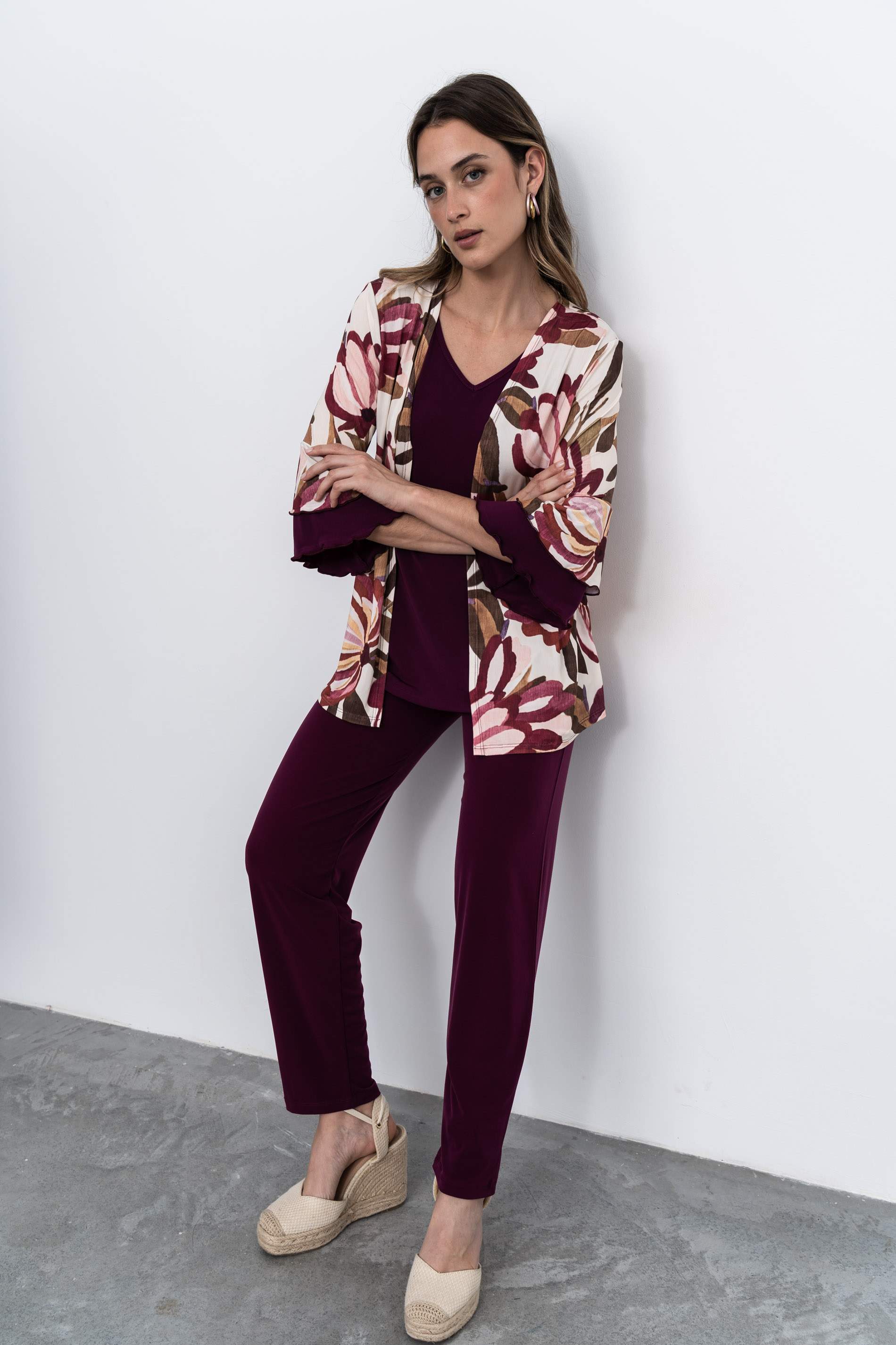 PANTALON FLUIDO BERENJENA - Imagen 5