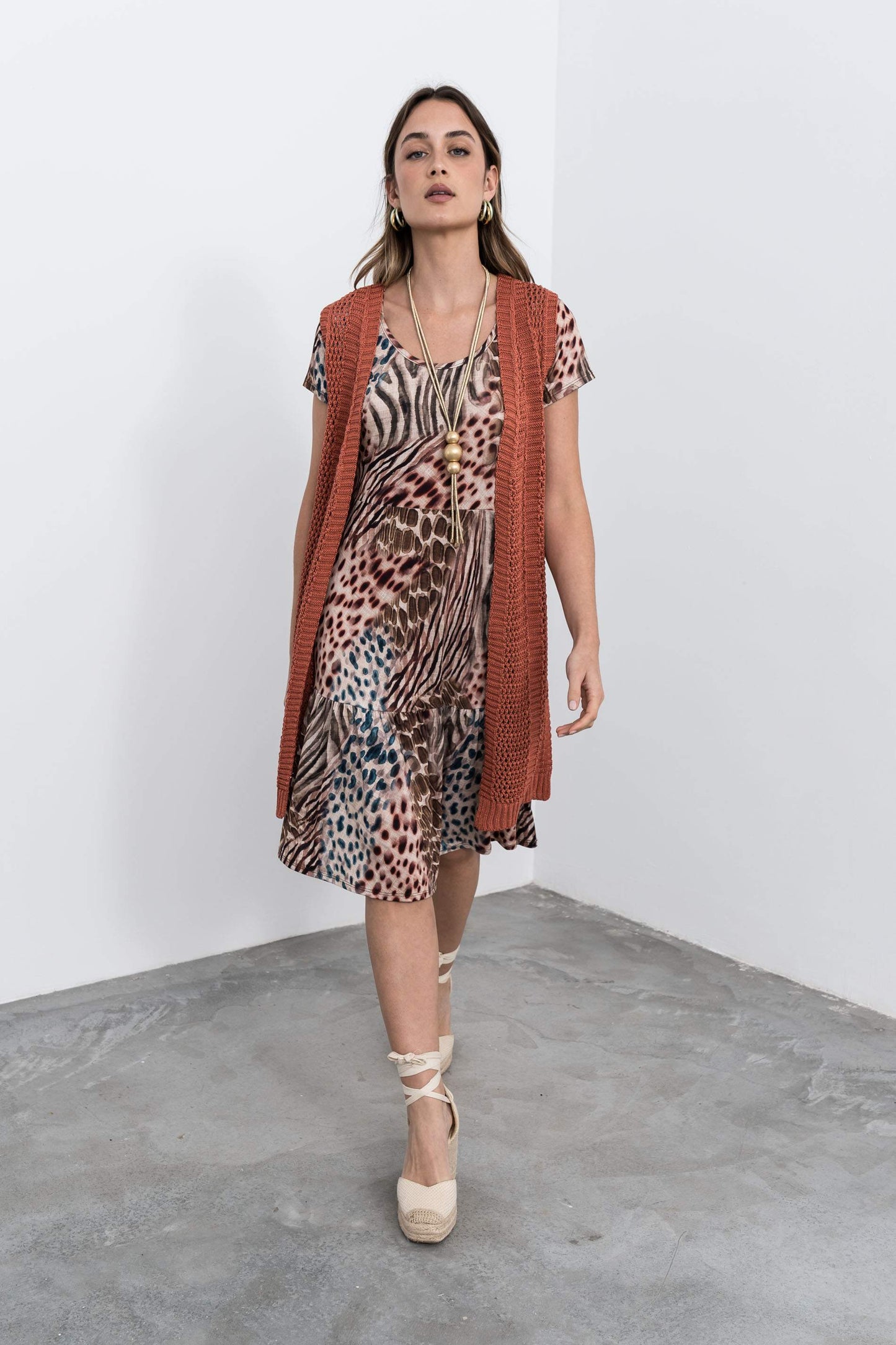 VESTIDO VOLANTE ANIMAL - Imagen 5