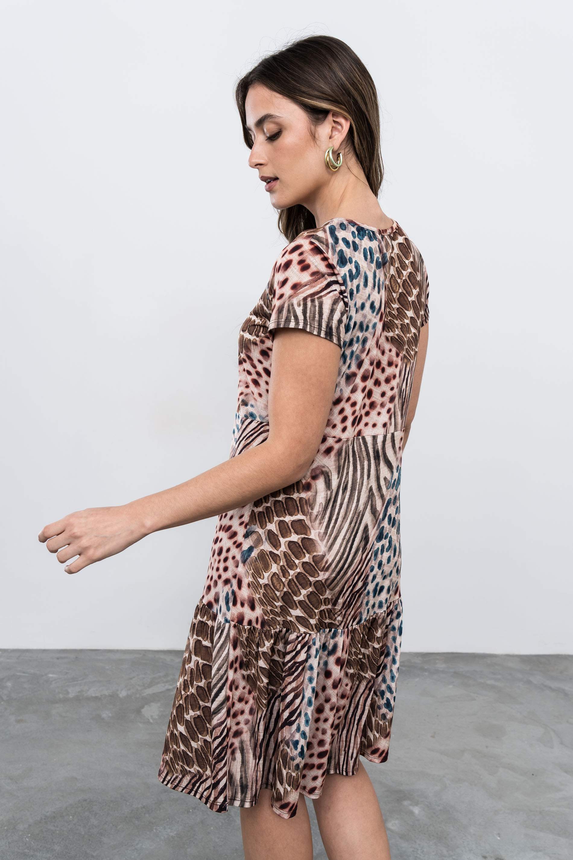 VESTIDO VOLANTE ANIMAL - Imagen 8