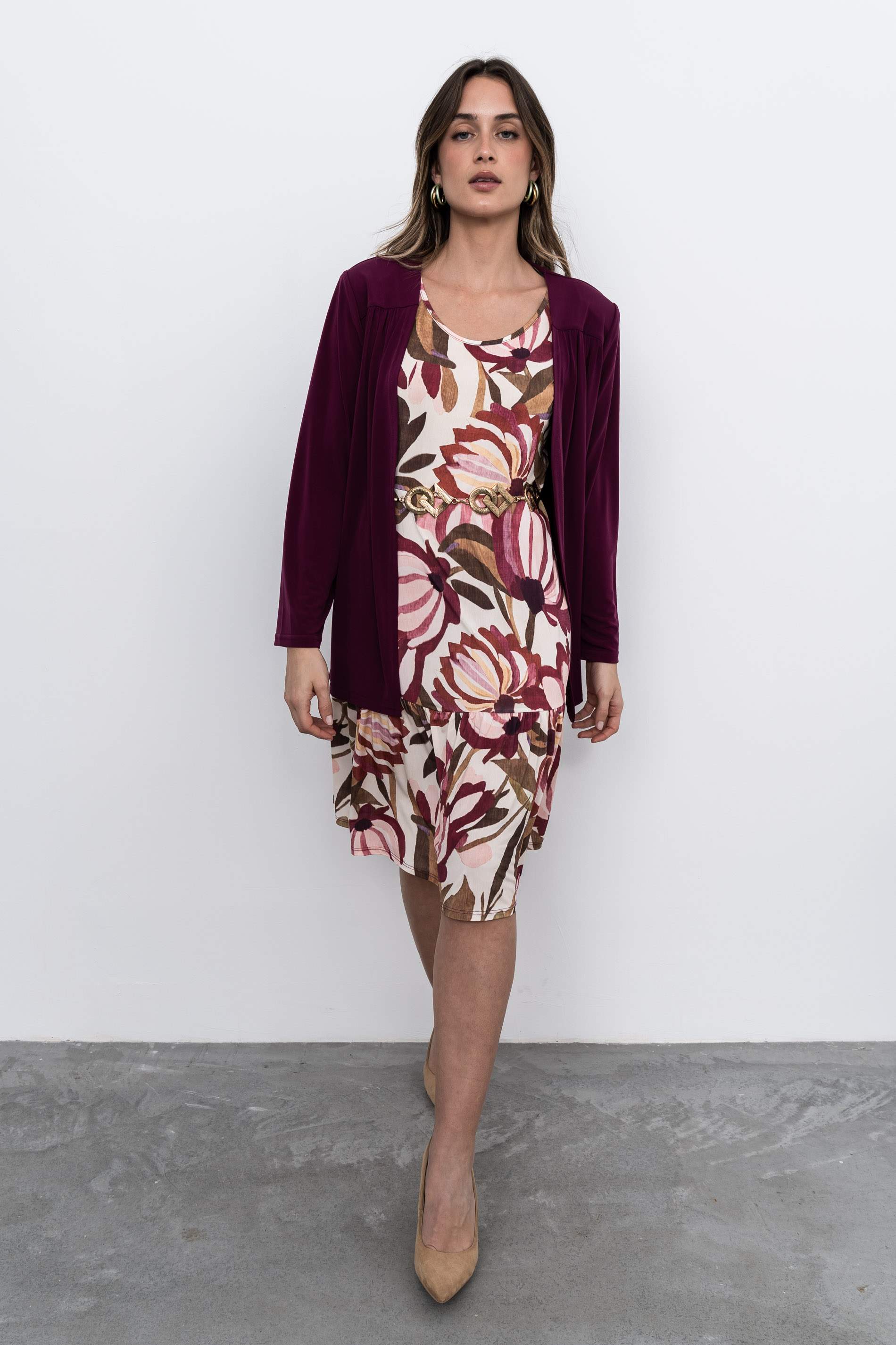 VESTIDO VOLANTE FLORAL - Imagen 3