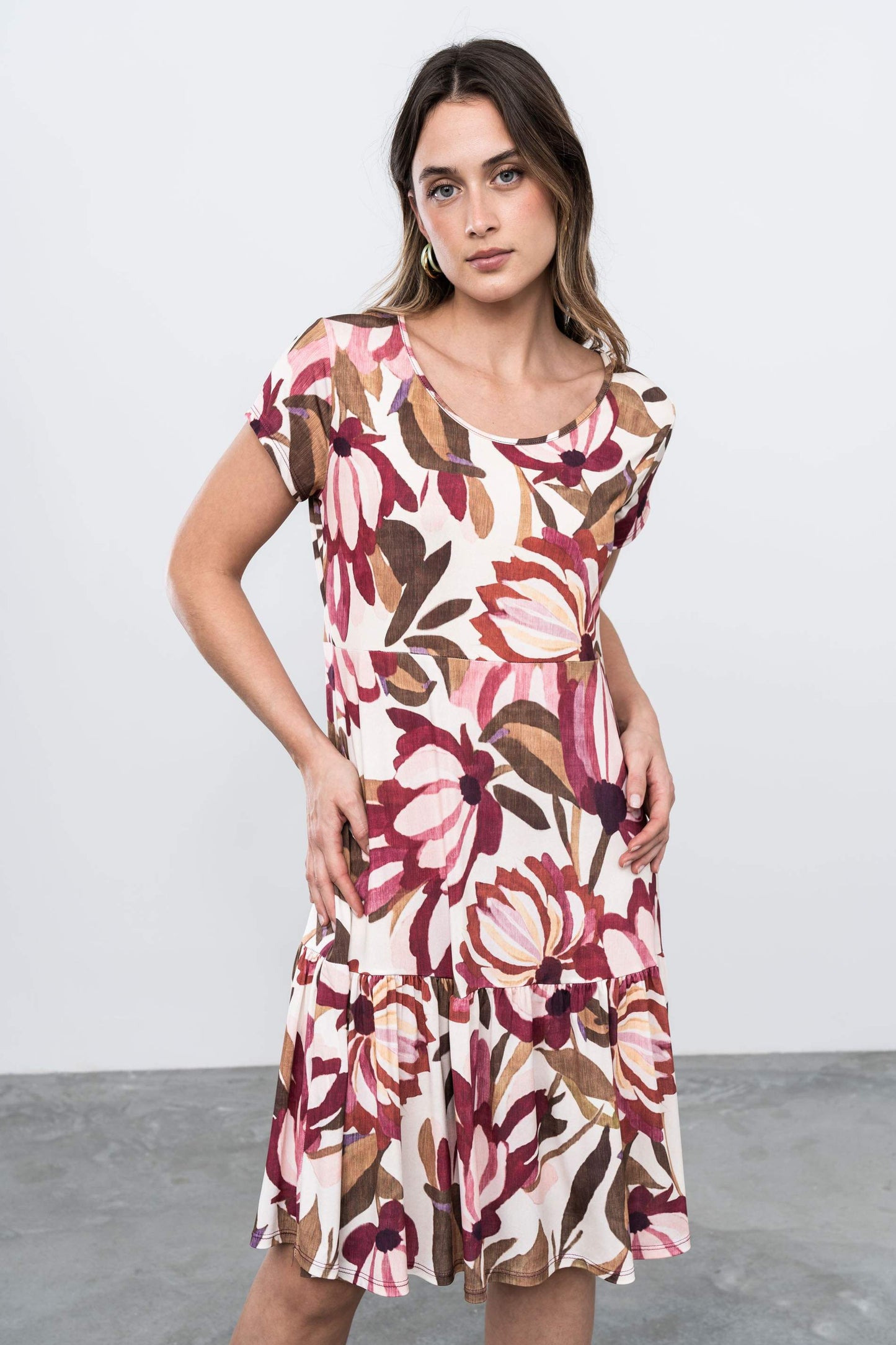 VESTIDO VOLANTE FLORAL - Imagen 5