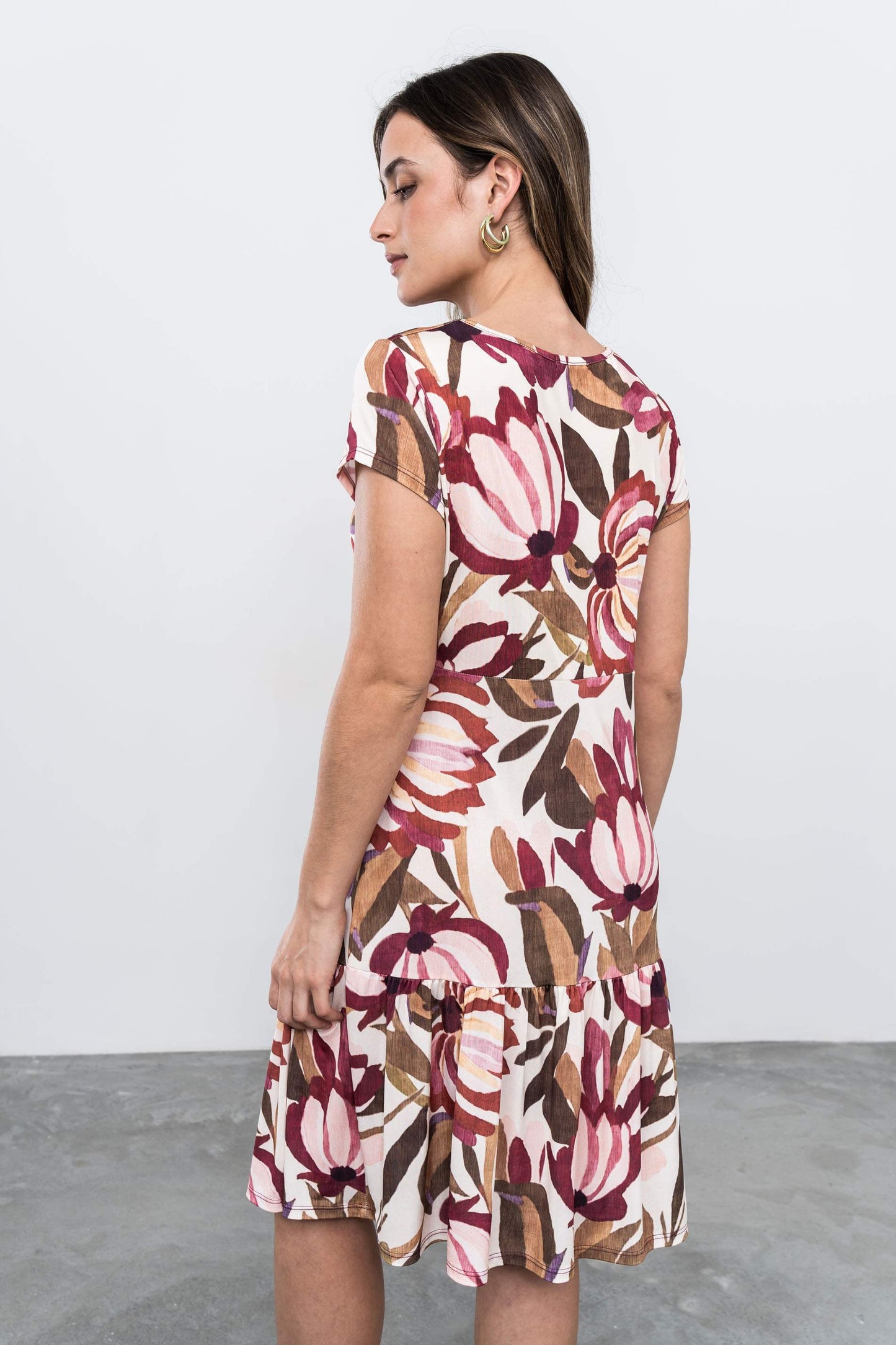 VESTIDO VOLANTE FLORAL - Imagen 6