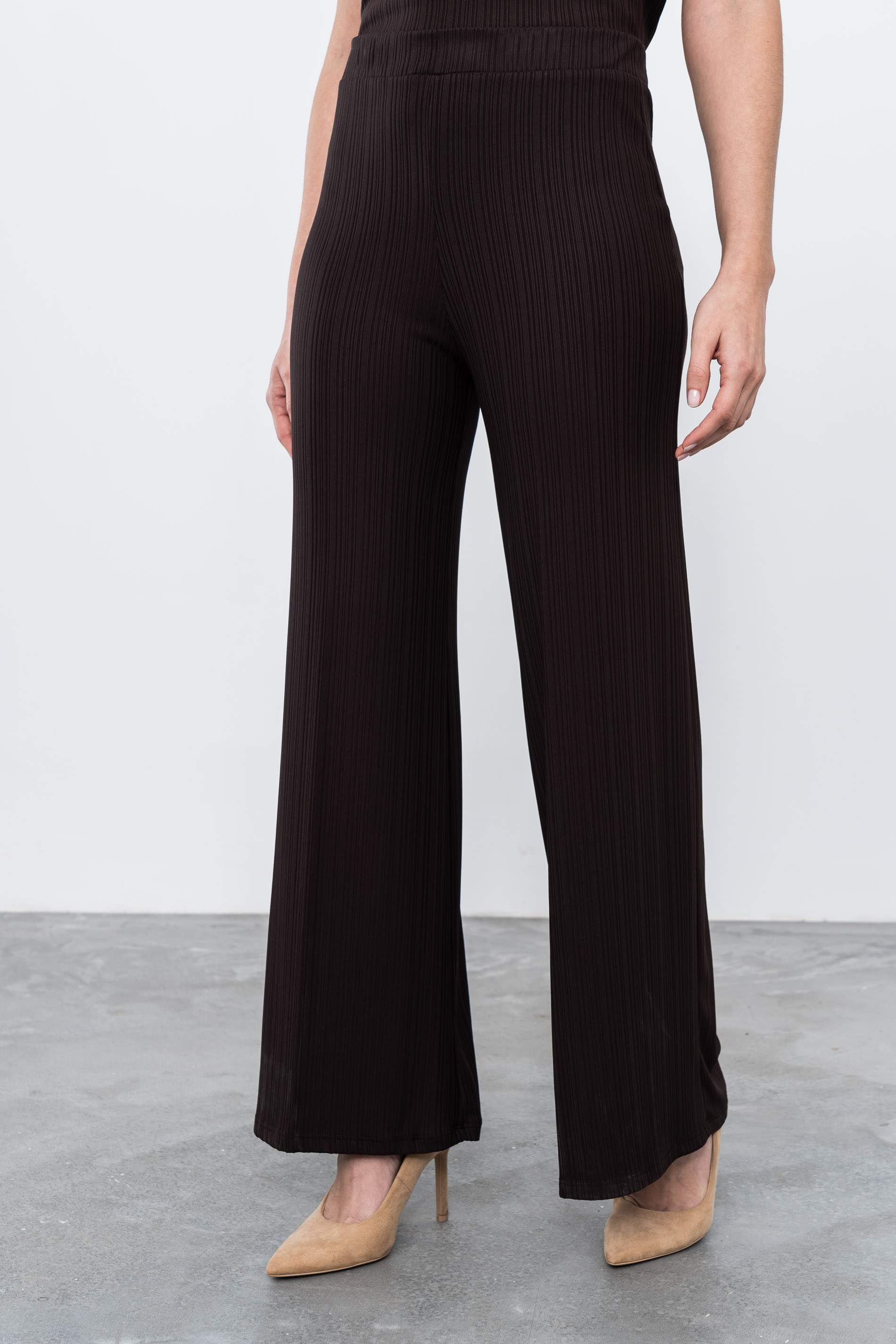 PANTALON FLUIDO TEXTURA CHOCOLATE - Imagen 3