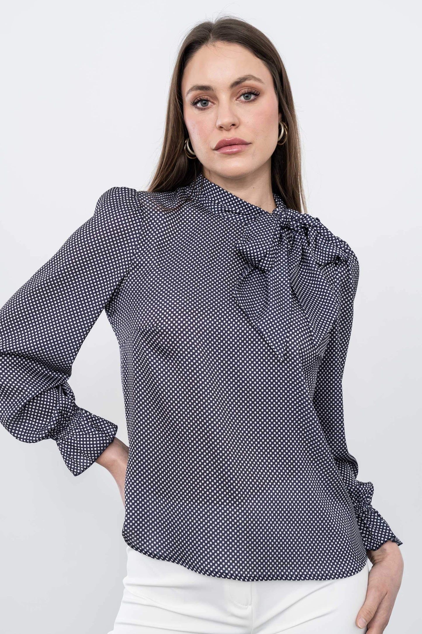 BLUSA LAZADA TOPOS MARINO