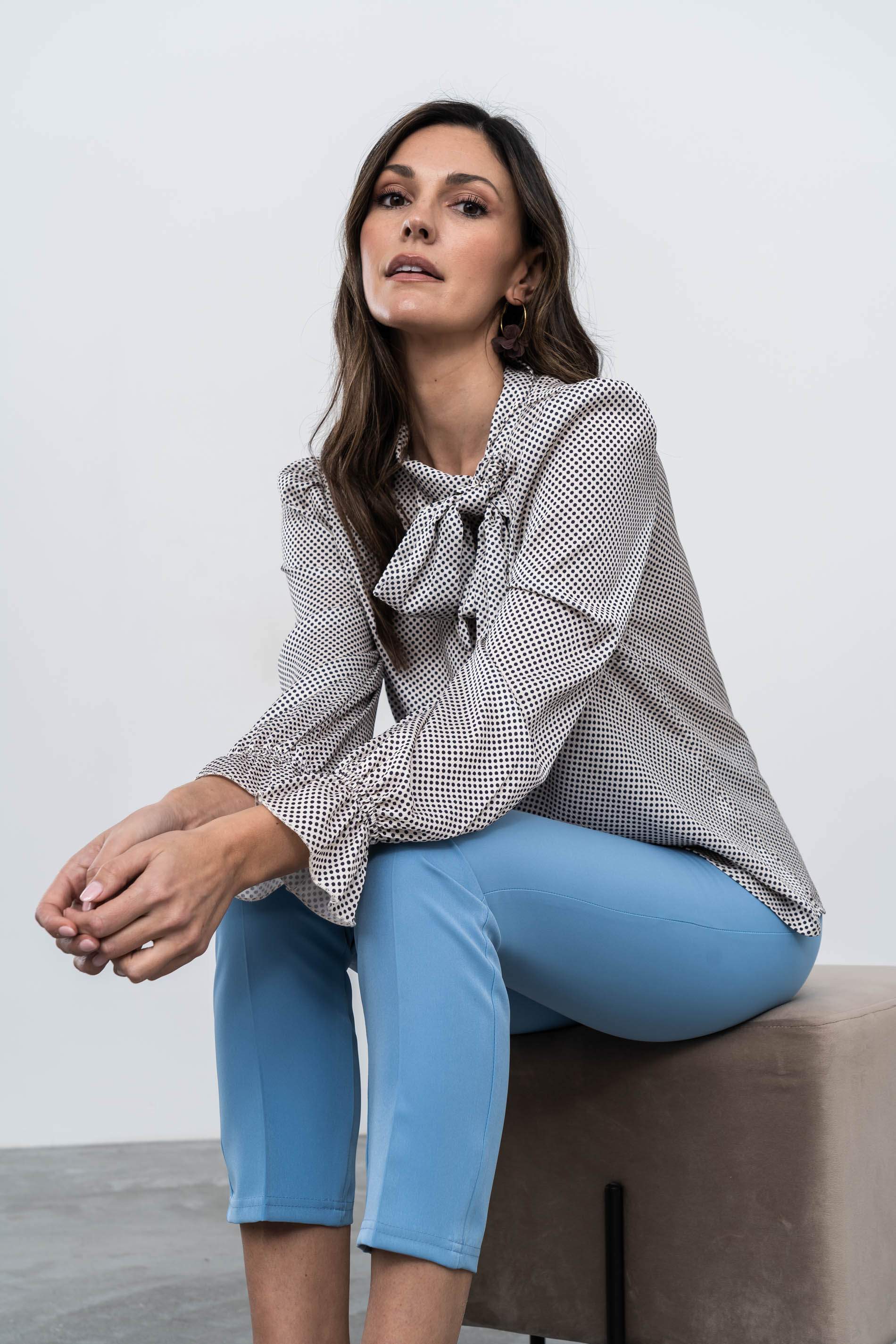 BLUSA LAZADA TOPOS CRUDO - Imagen 4