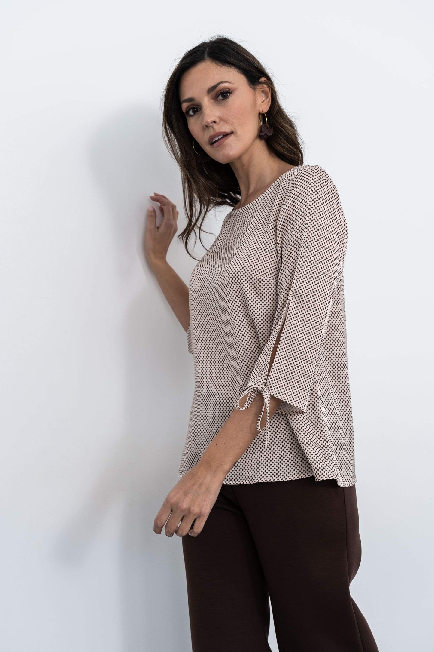 BLUSA MANGA LACITOS CRUDO - Imagen 6