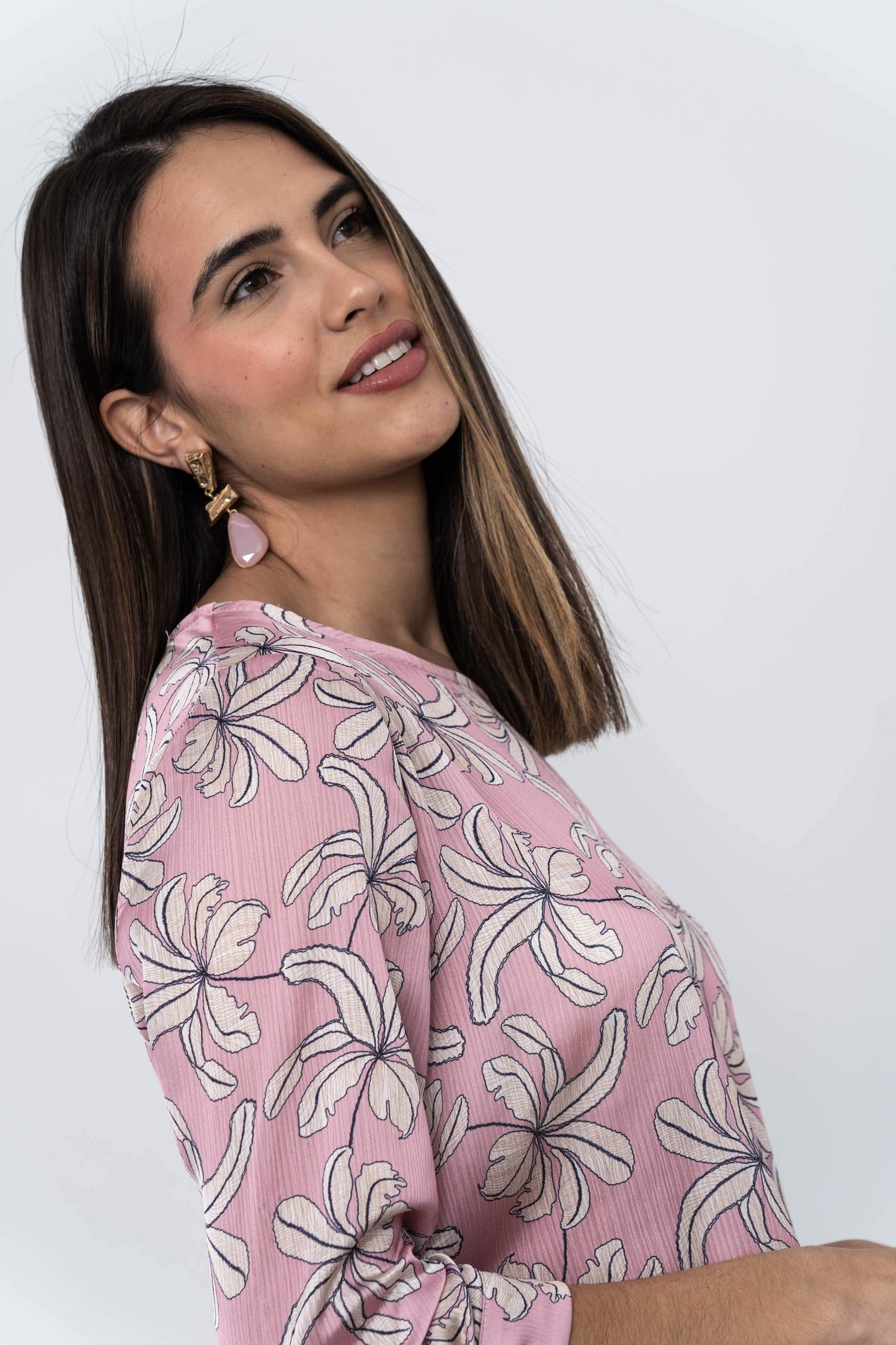 BLUSA HOJAS LAZOS PUNO - Imagen 5