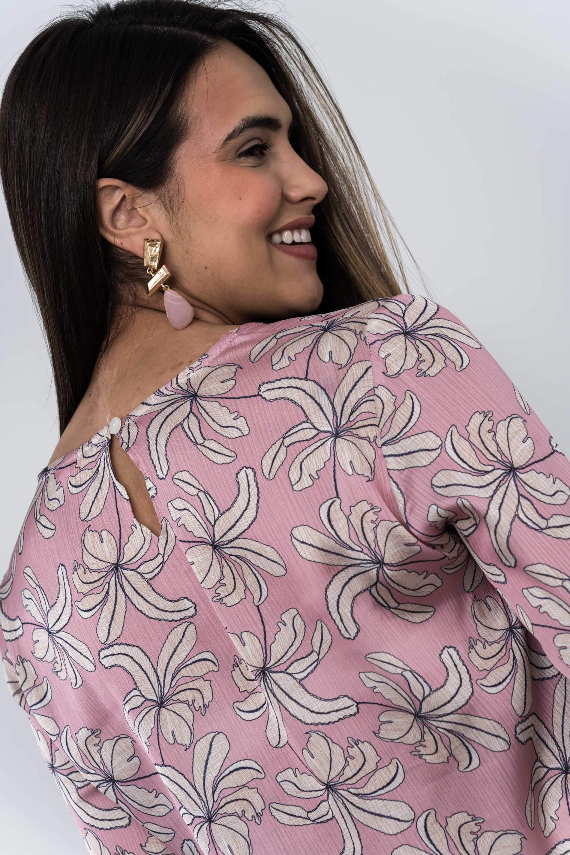 BLUSA HOJAS LAZOS PUNO - Imagen 6