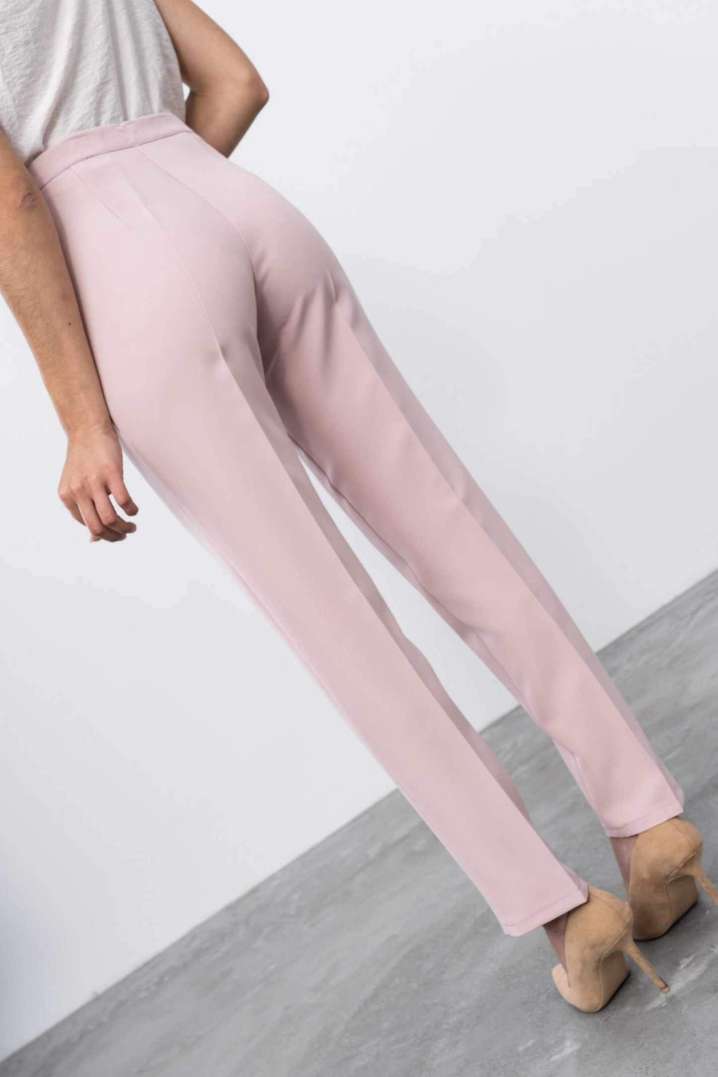 PANTALON VESTIR ROSA - Imagen 4