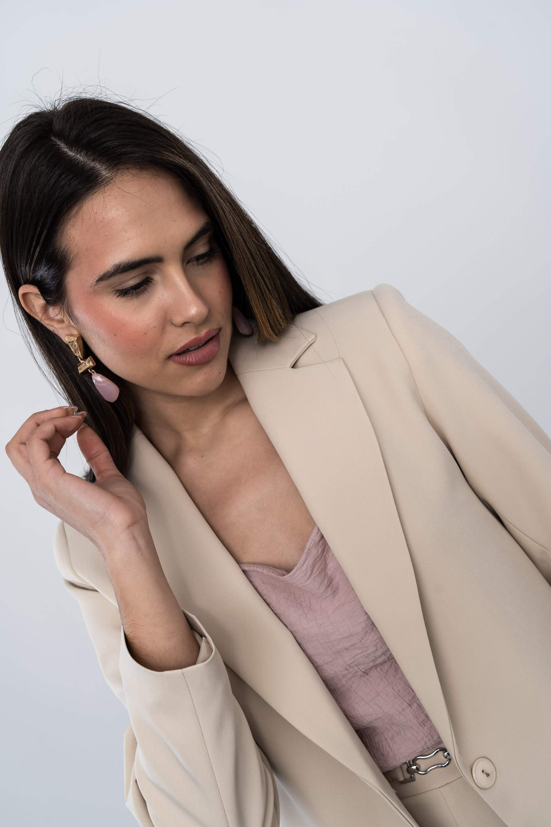 BLAZER BOTON BEIGE