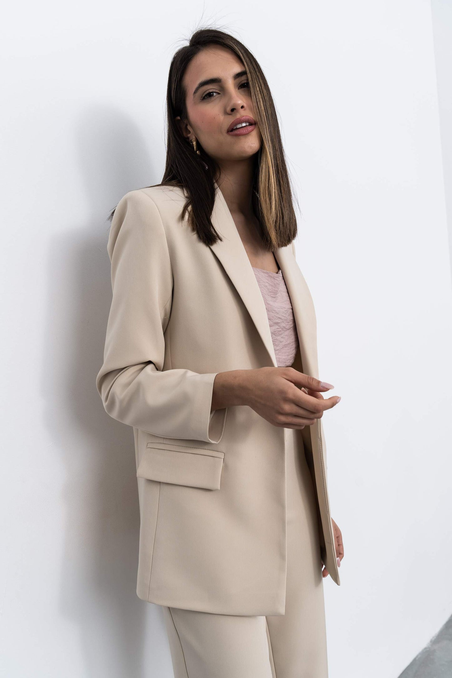 BLAZER BOTON BEIGE - Imagen 3
