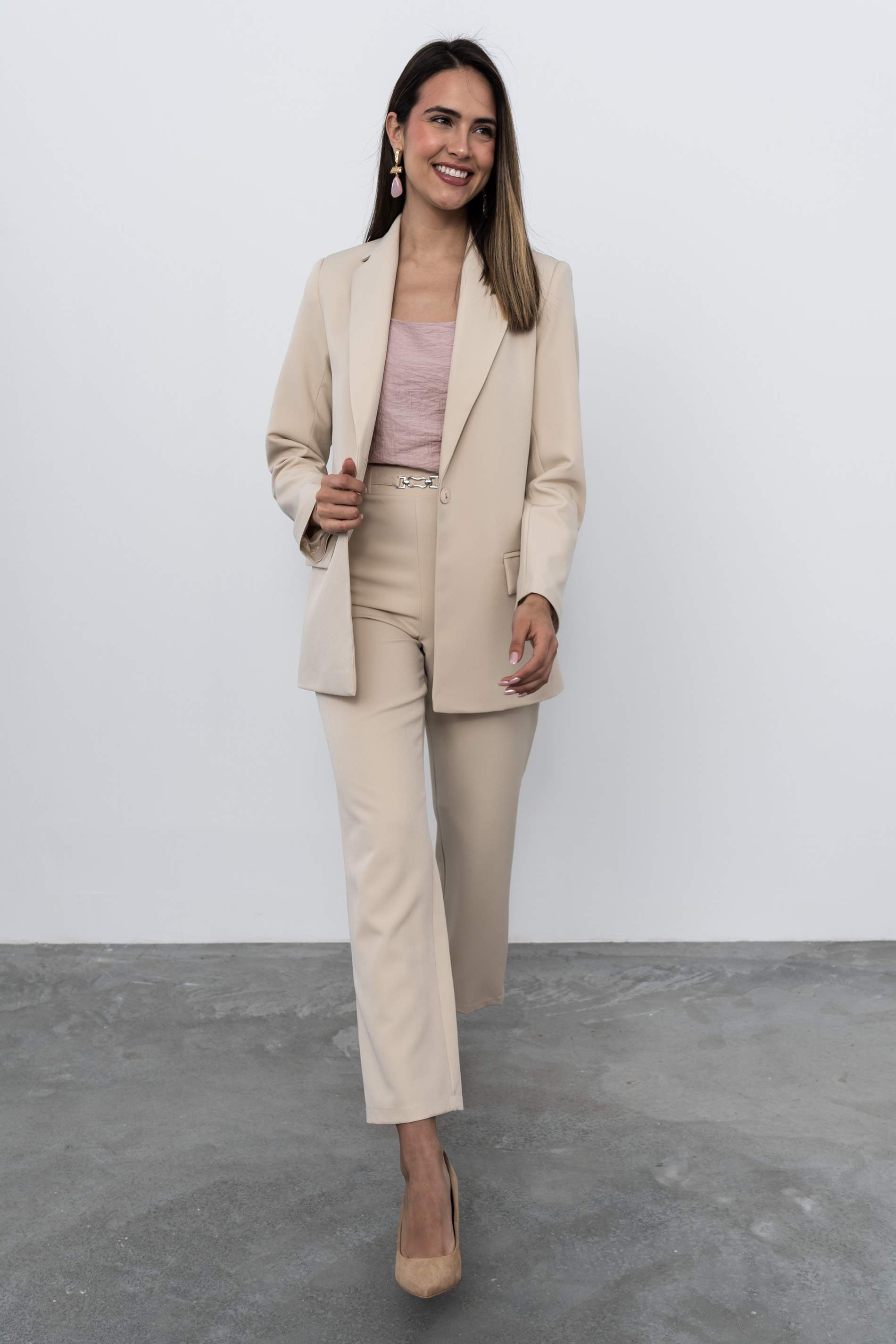 BLAZER BOTON BEIGE - Imagen 5