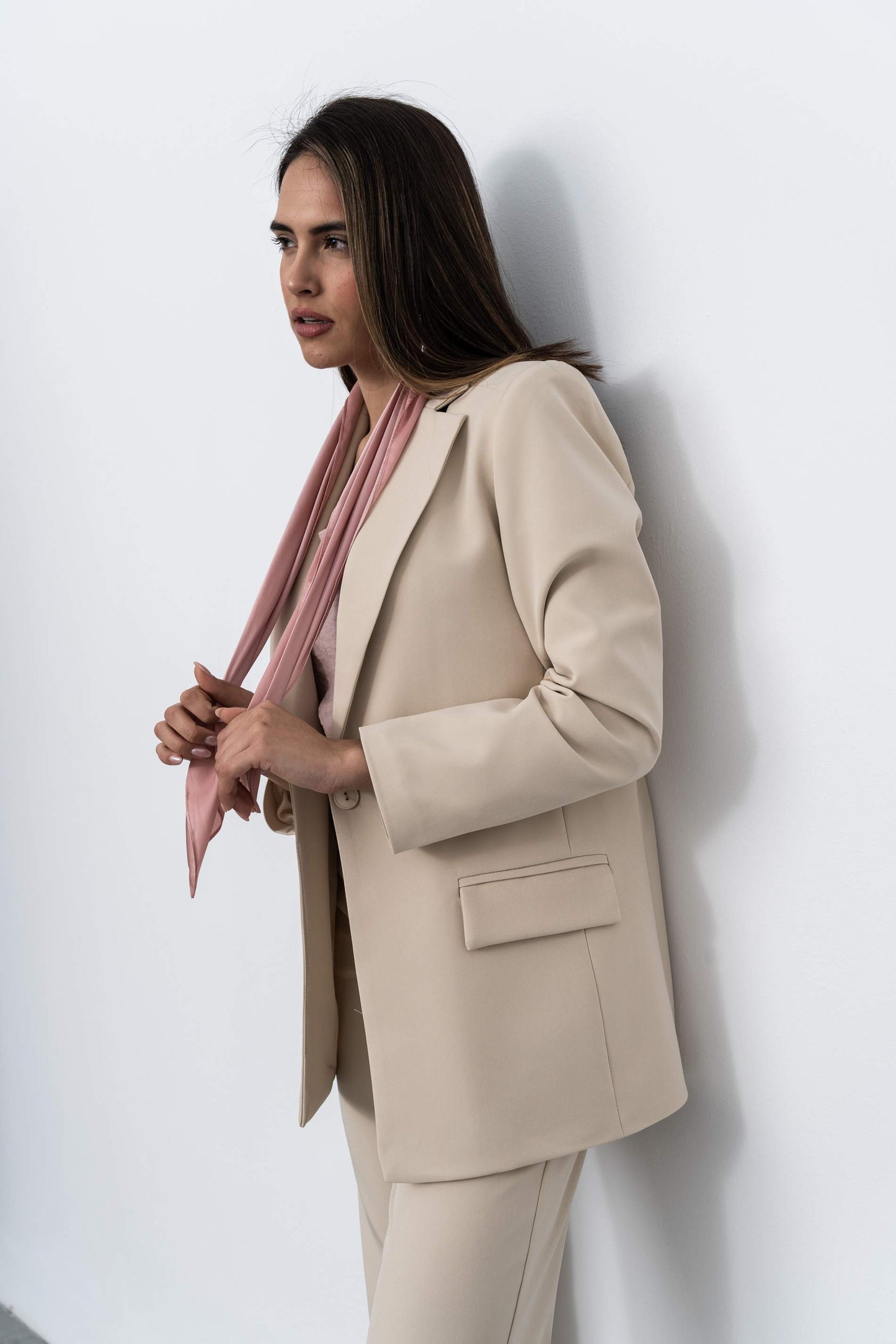 BLAZER BOTON BEIGE - Imagen 6