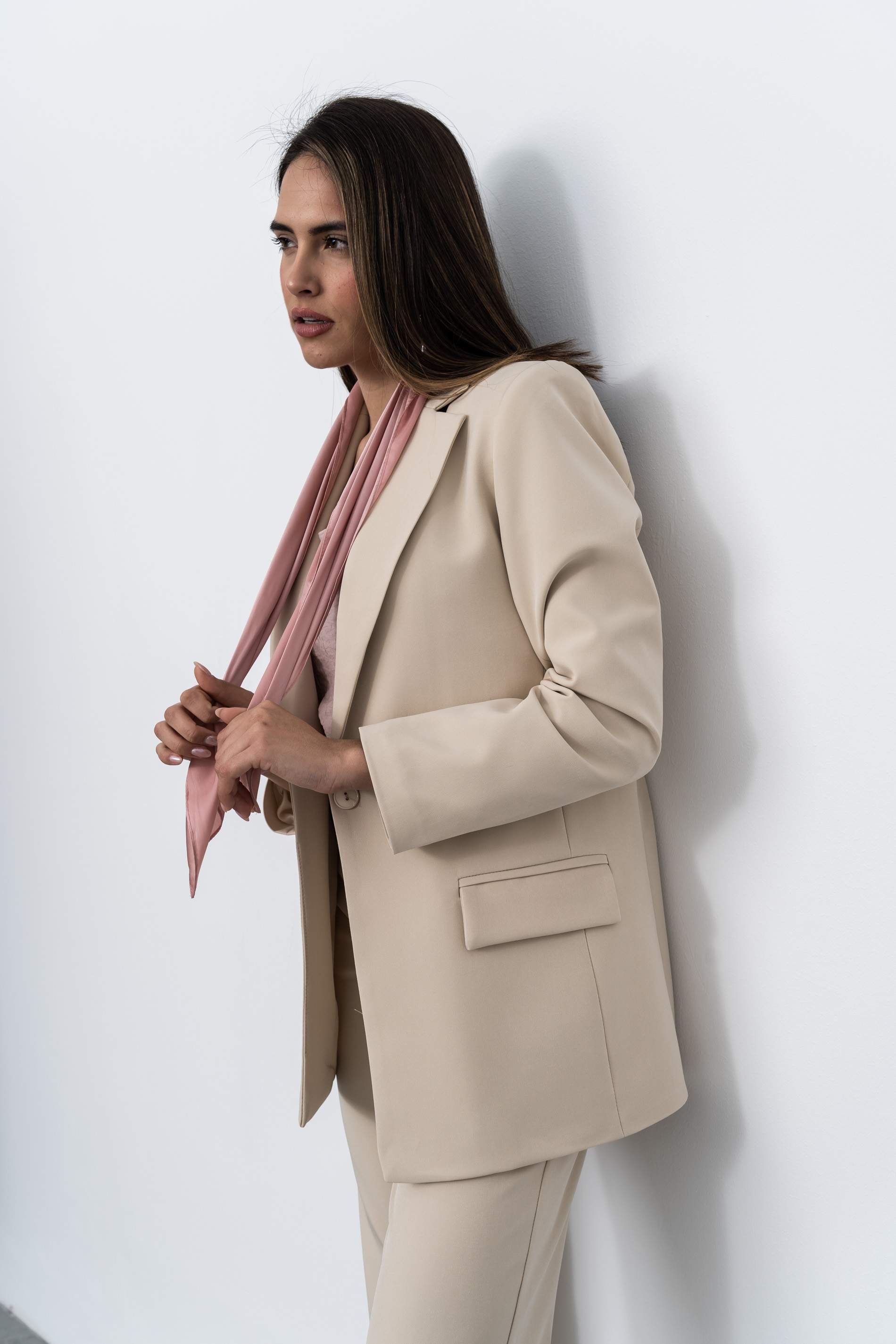 BLAZER BOTON BEIGE - Imagen 6