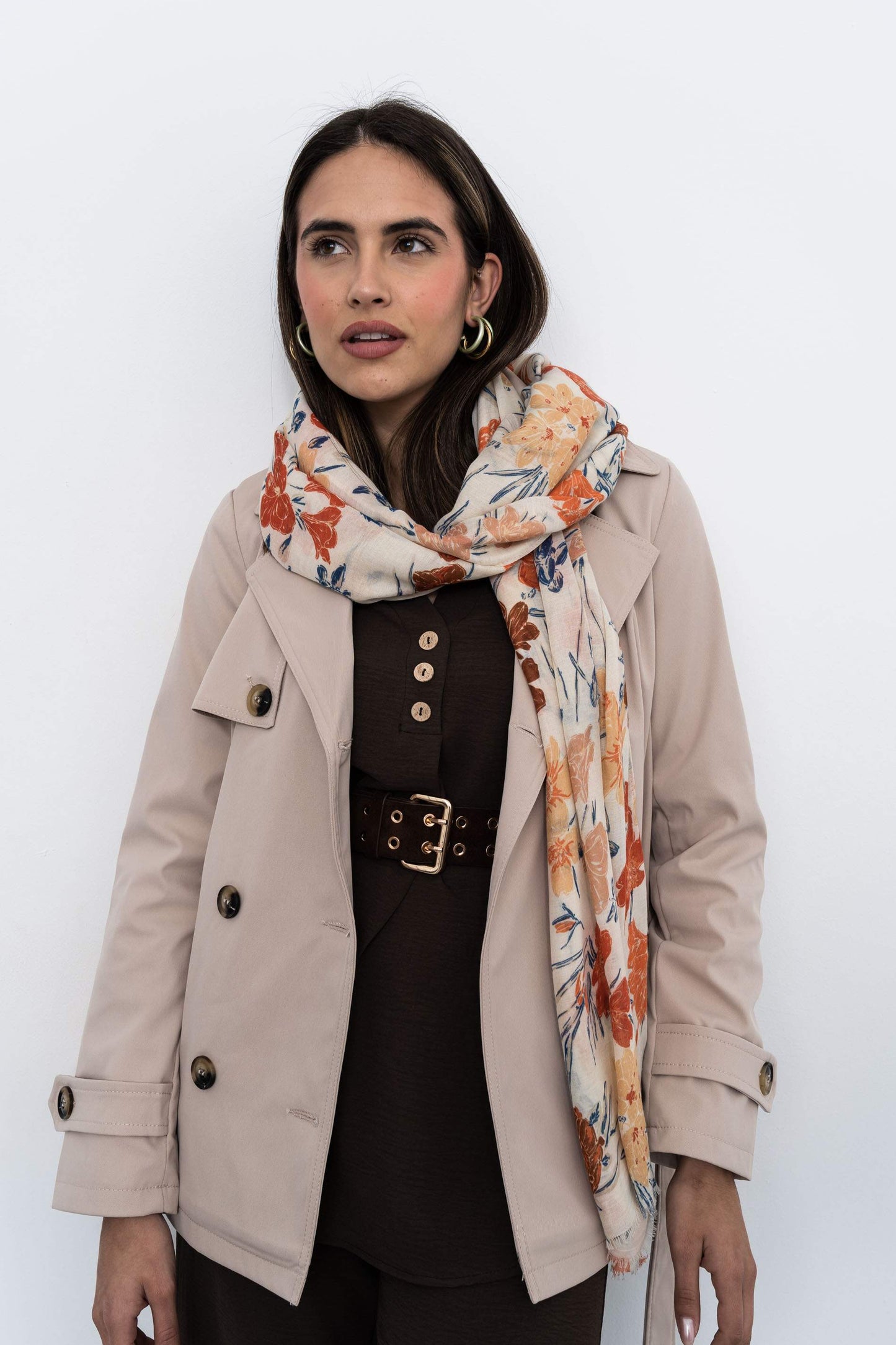 PANTALON ANCHO GOMA CHOCOLATE - Imagen 6