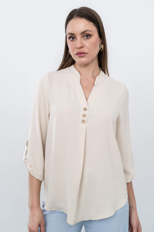 BLUSON BOTONES COCO BEIGE