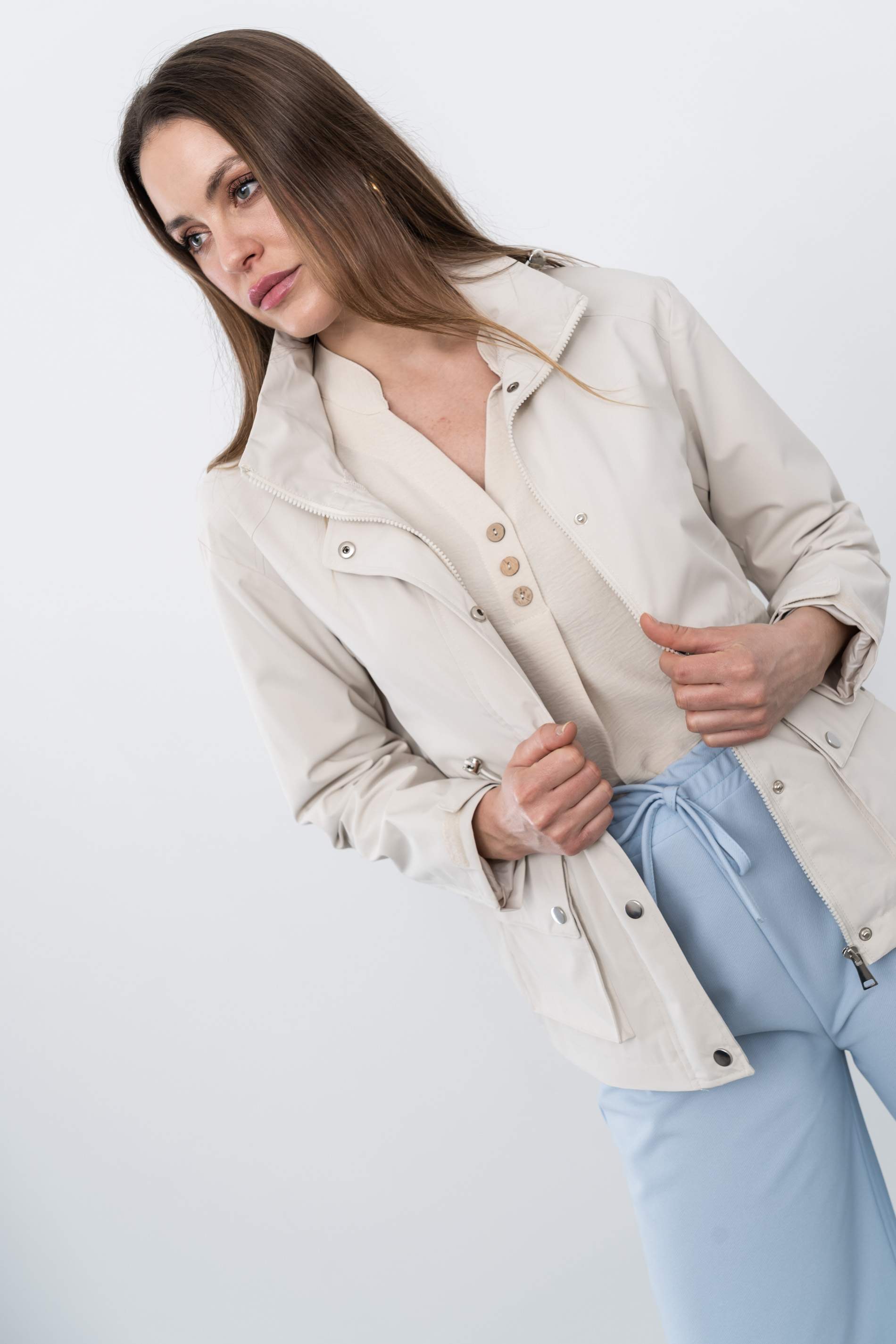 BLUSON BOTONES COCO BEIGE - Imagen 5