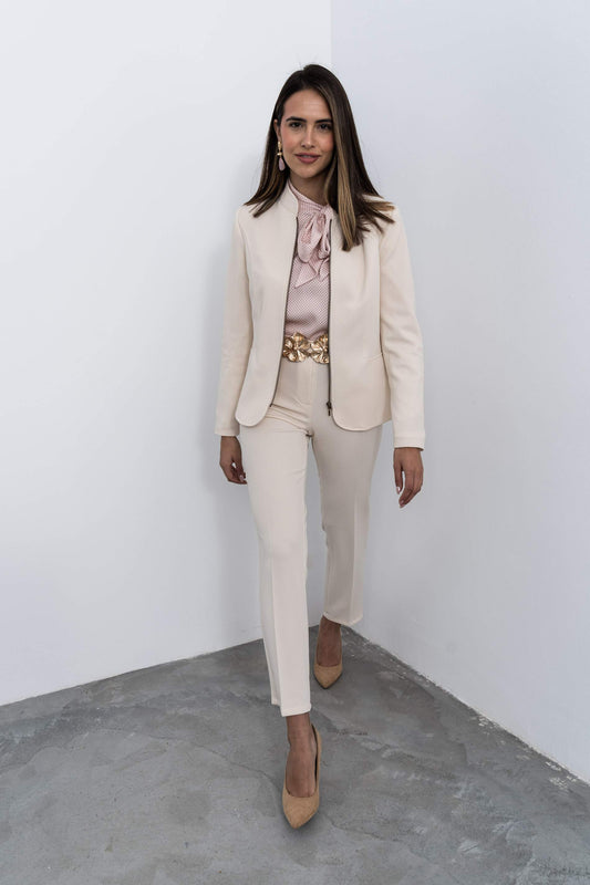 PANTALON JACQUARD CRUDO