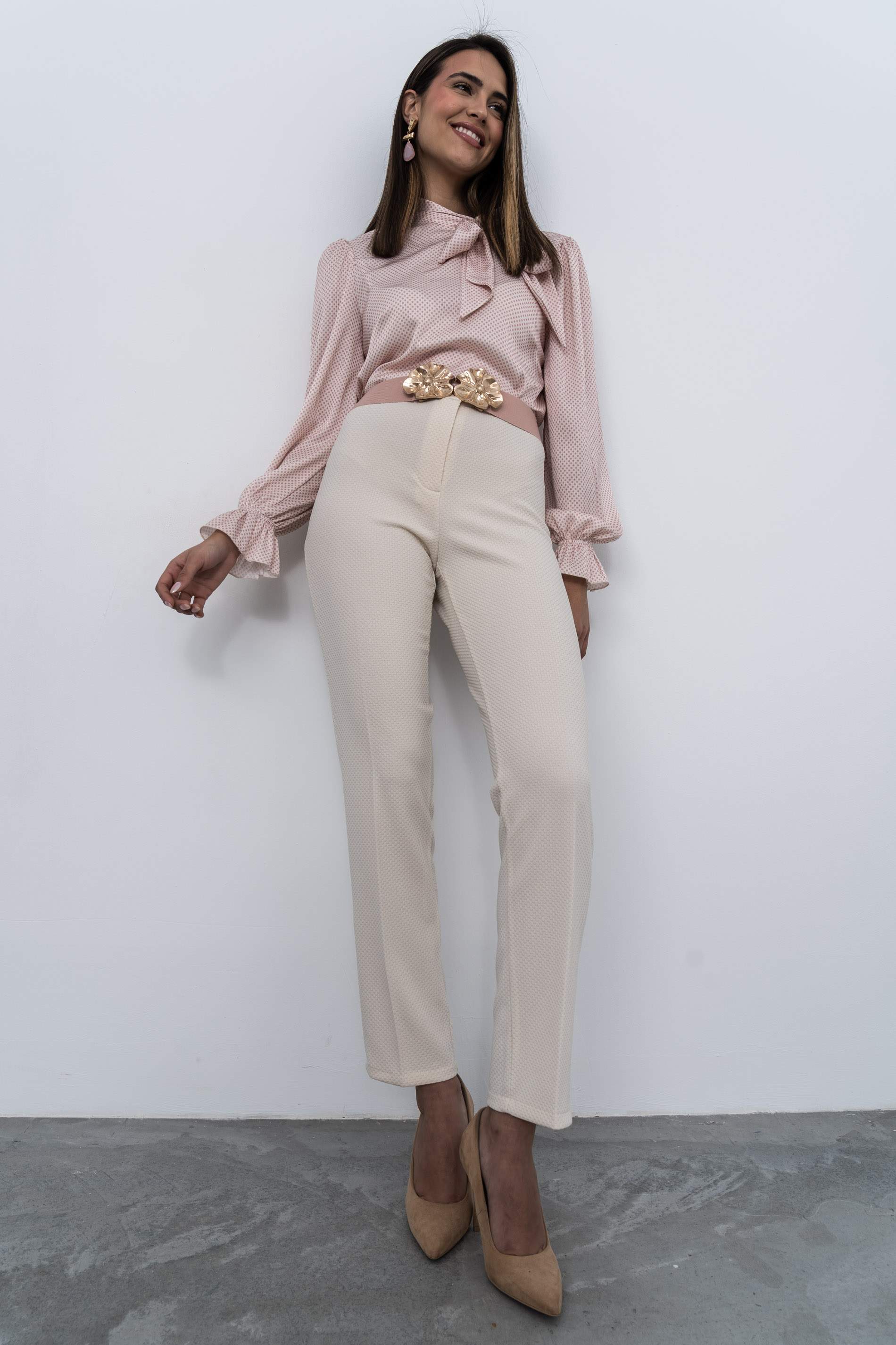 PANTALON JACQUARD CRUDO - Imagen 7