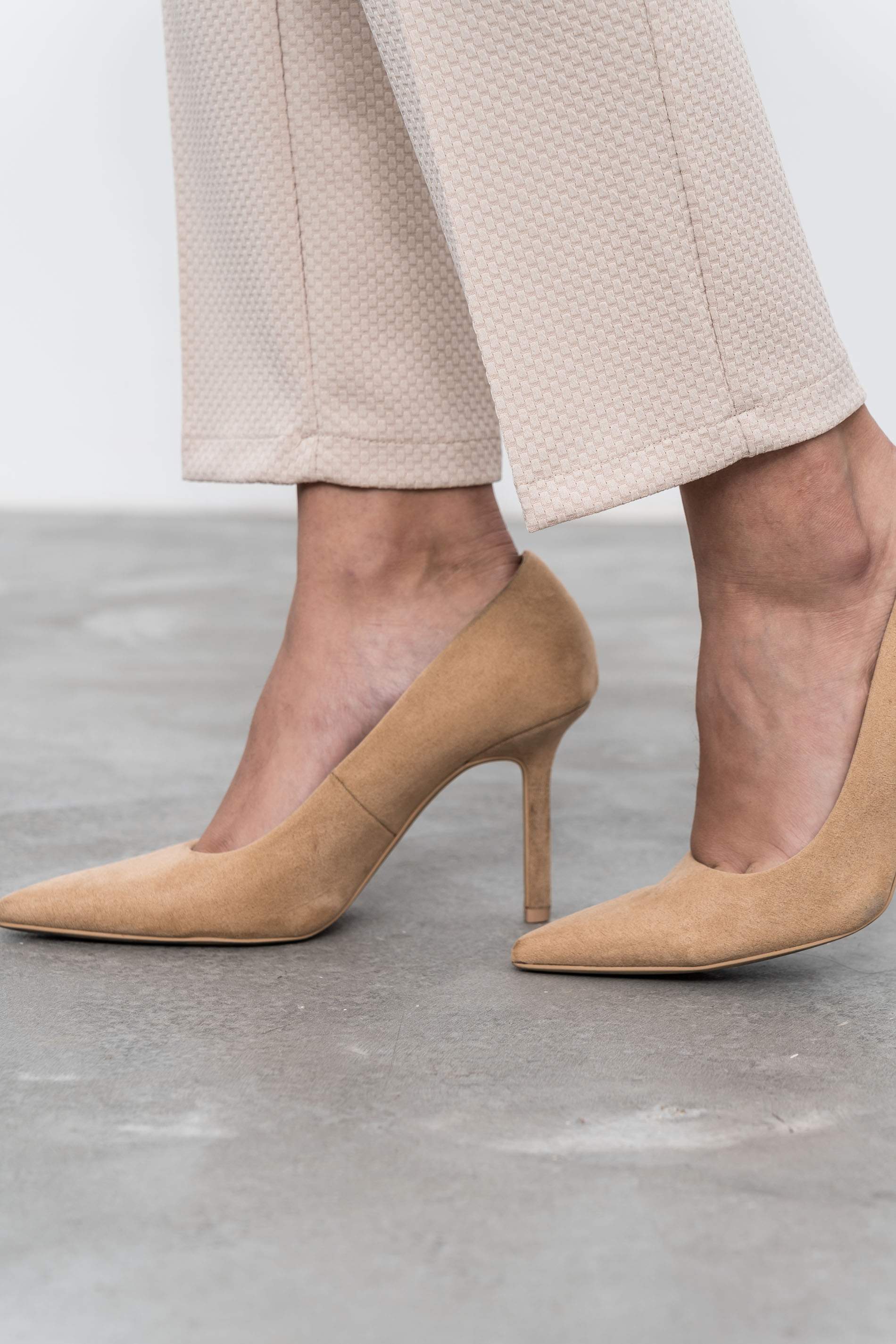 PANTALON JACQUARD BEIGE - Imagen 6