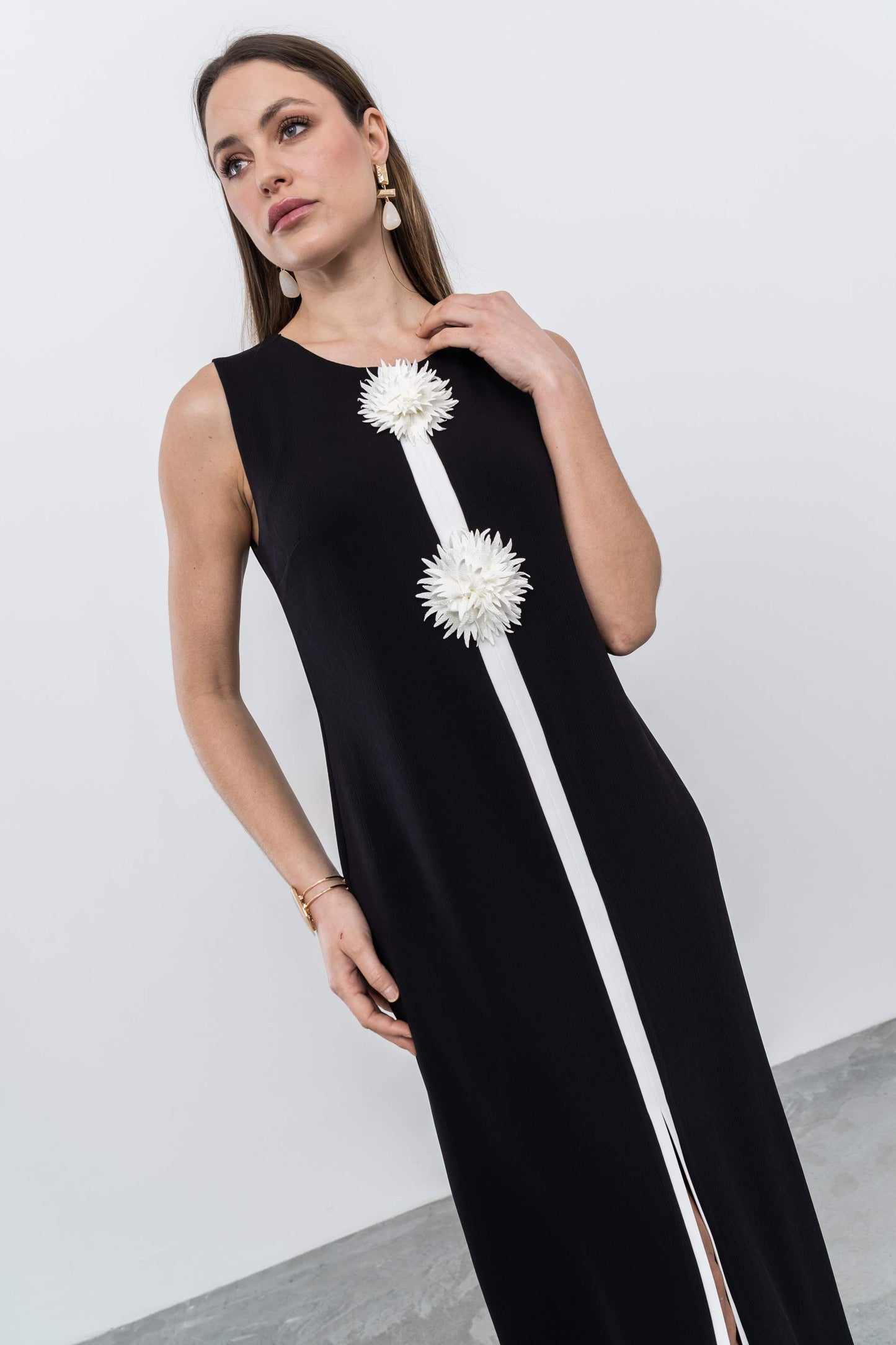 VESTIDO VIVOS FLOR MANGA SISA - Imagen 3