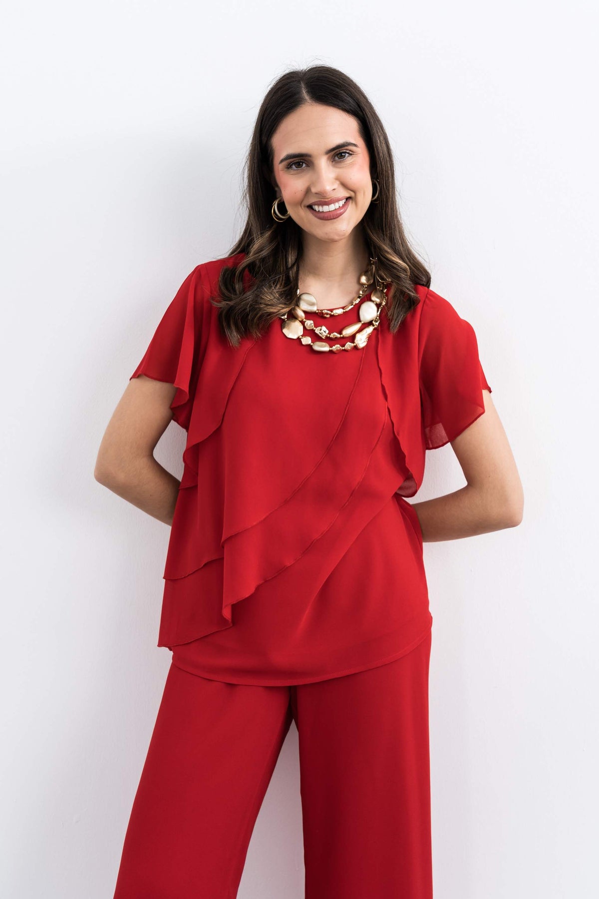 BLUSÓN CAPAS ROJO