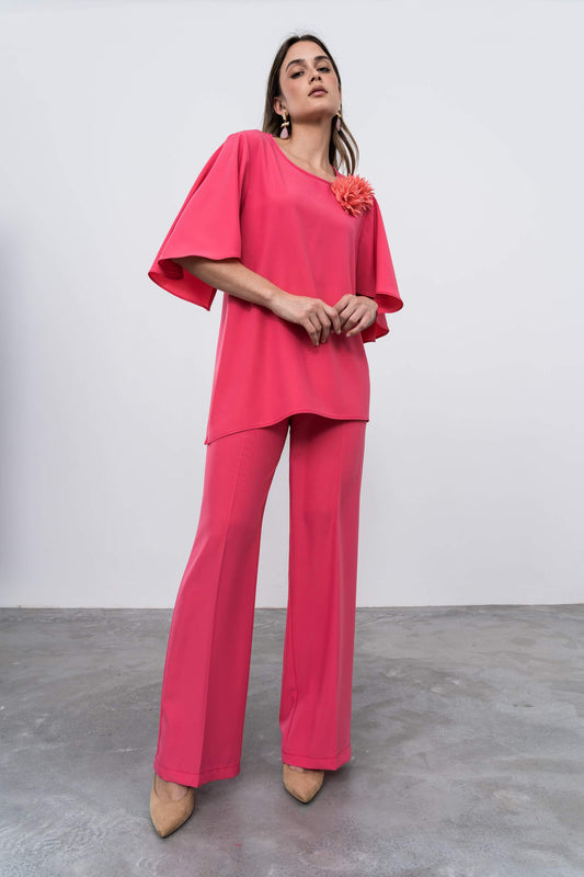 PANTALON VESTIR RECTO CORAL