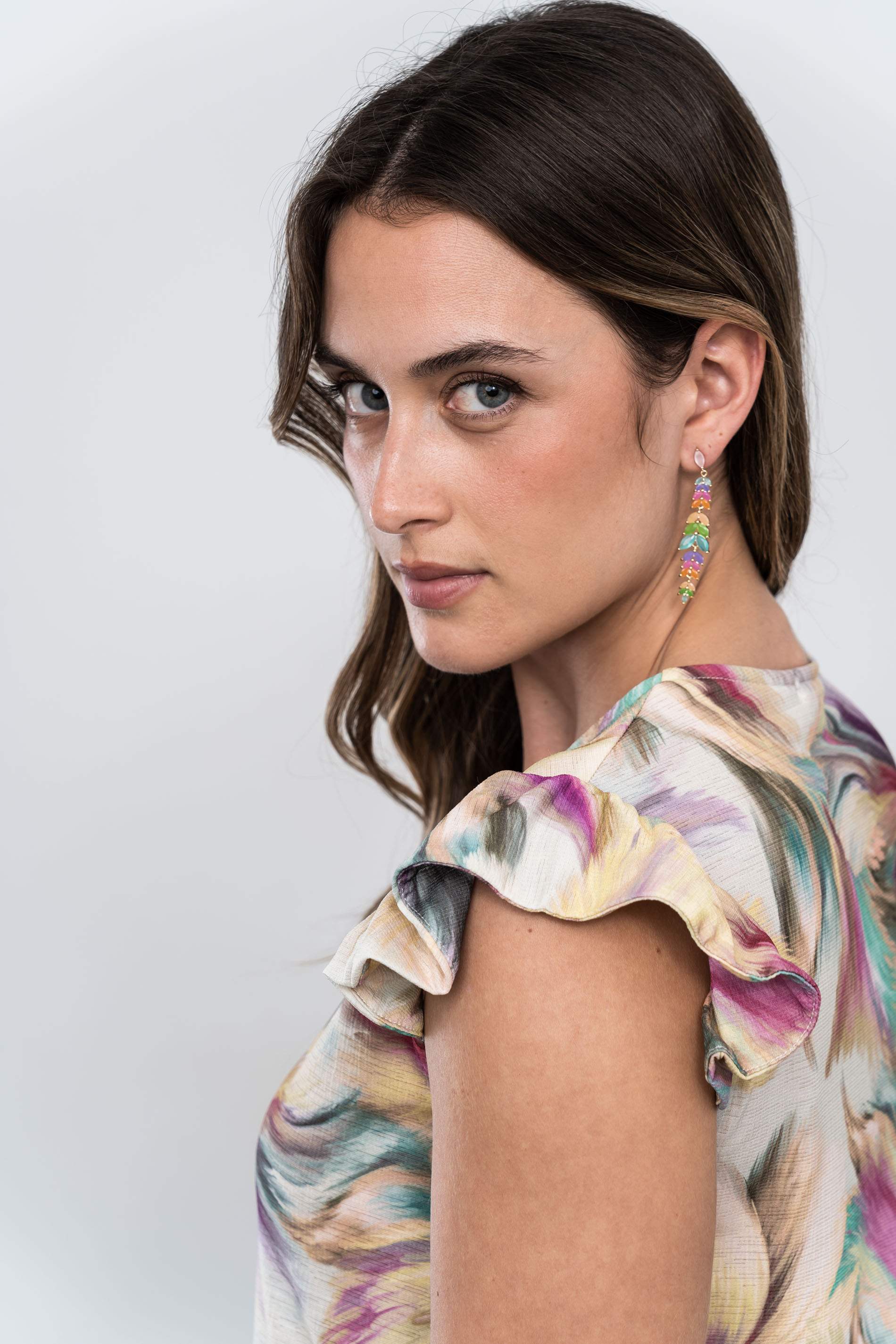 VESTIDO BOTONES PINCELADAS - Imagen 4