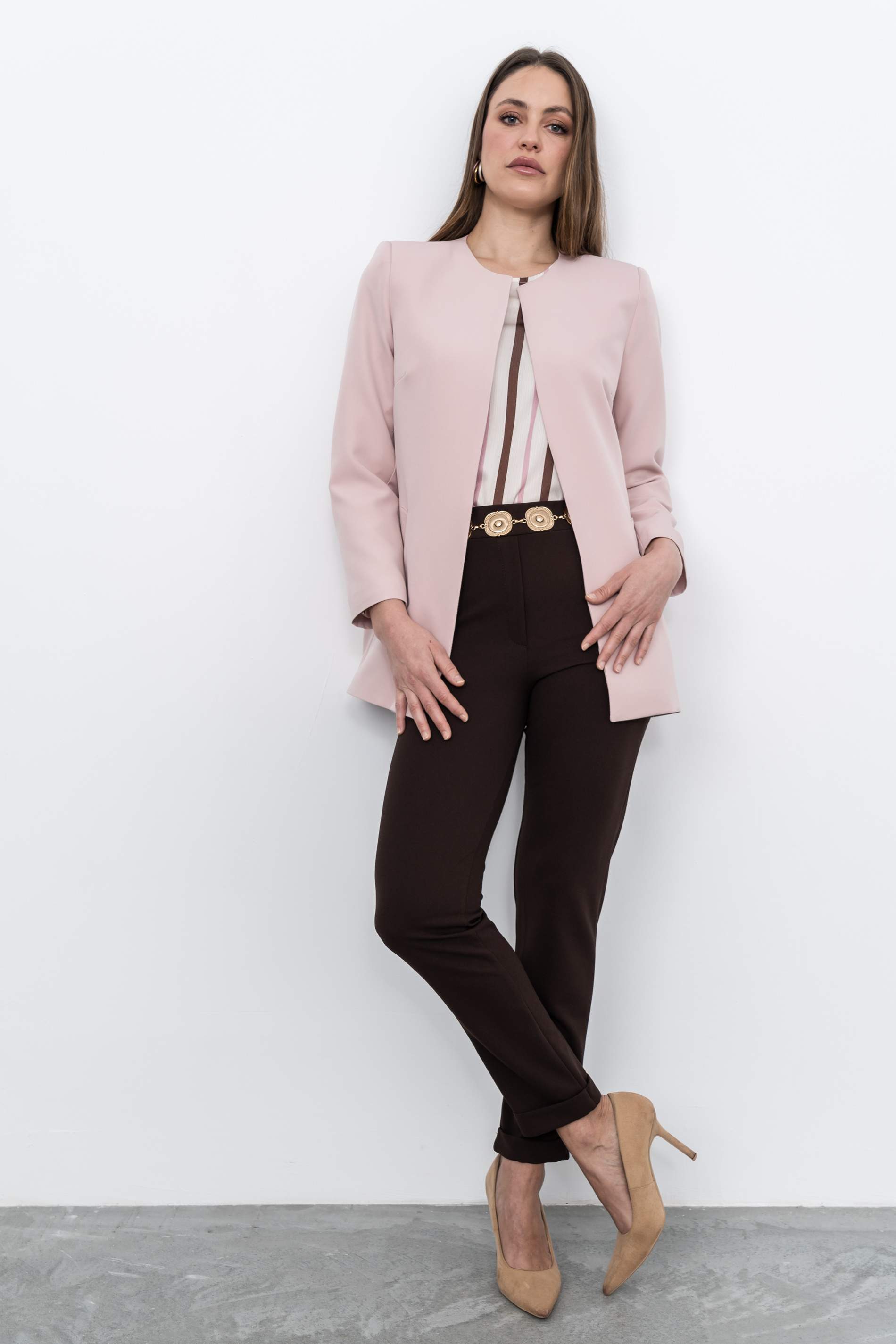PANTALON GOMA BOLSILLOS CHOCOLATE