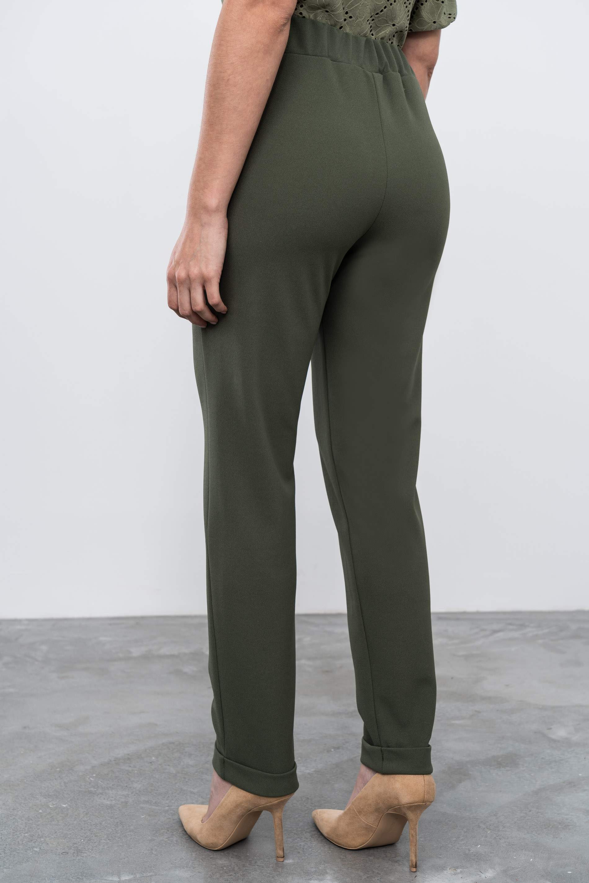 PANTALON GOMA BOLSILLOS KAKI - Imagen 5