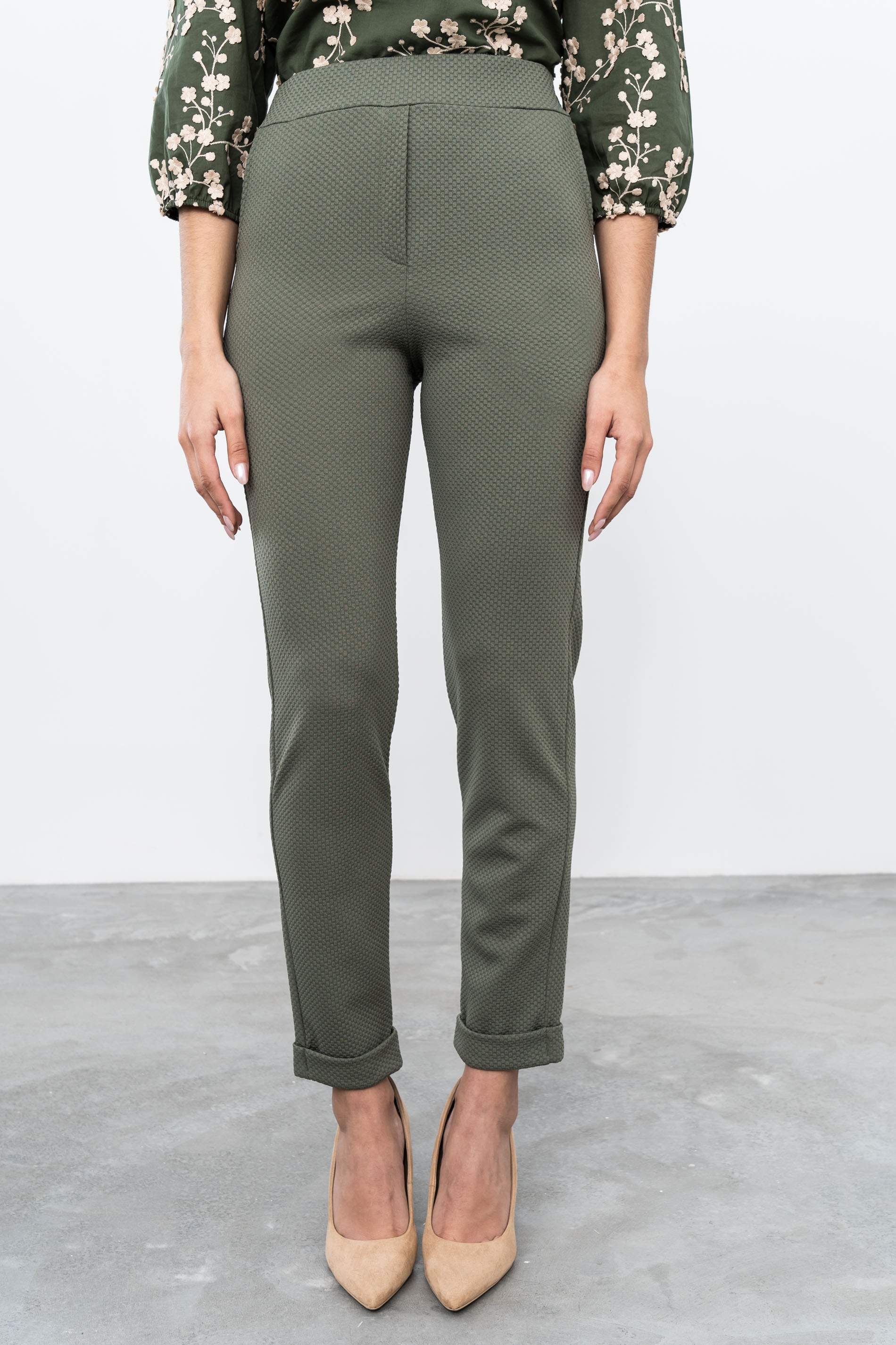 PANTALON GOMA PANEL KAKI - Imagen 3
