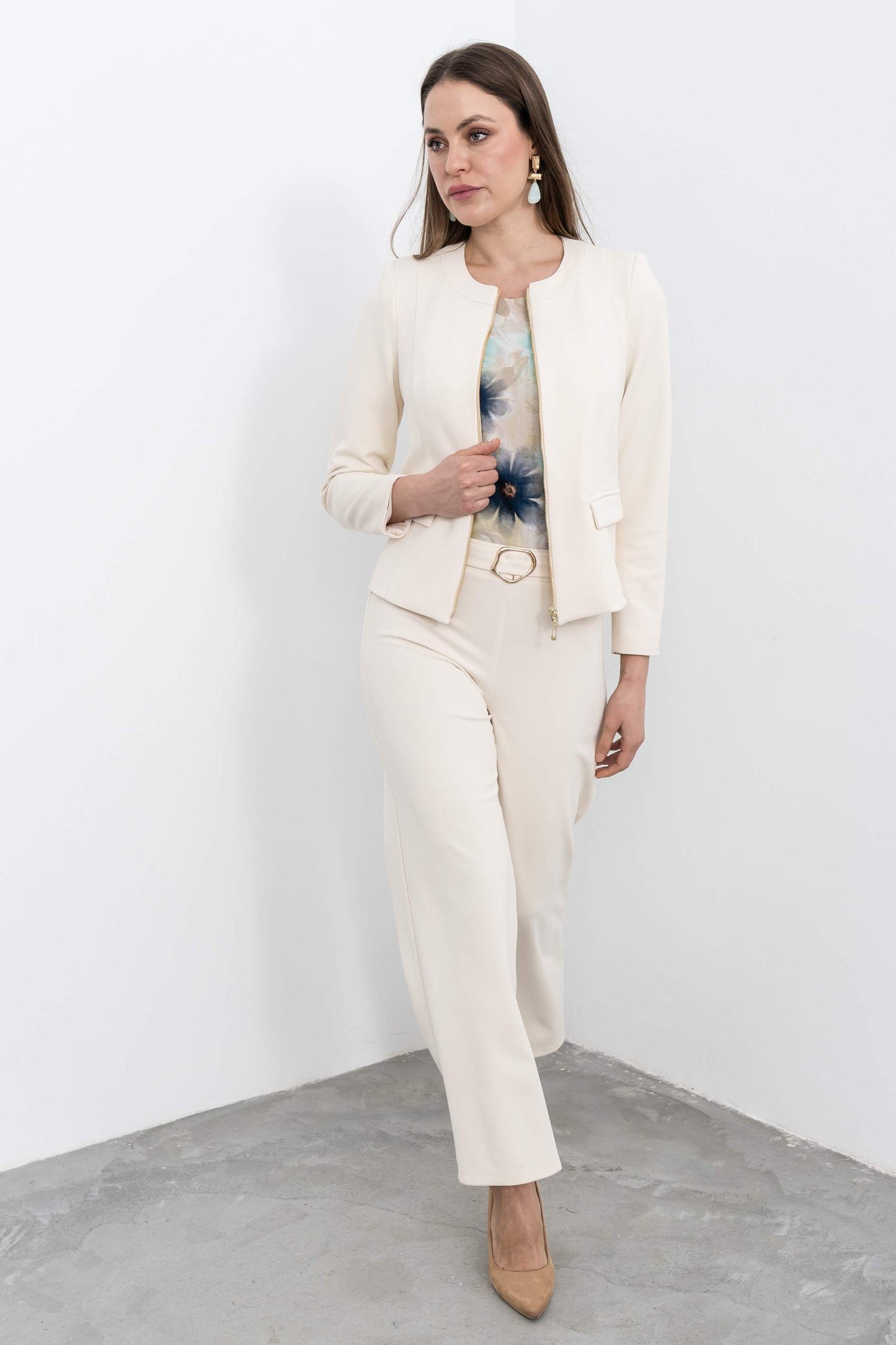 CHAQUETA CREMALLERA TAPETAS CRUDO - Imagen 10