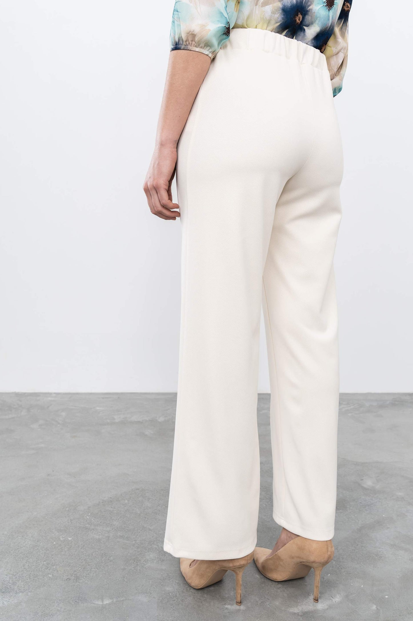 PANTALON ANCHO VESTIR HEBILLA CRUDO - Imagen 4