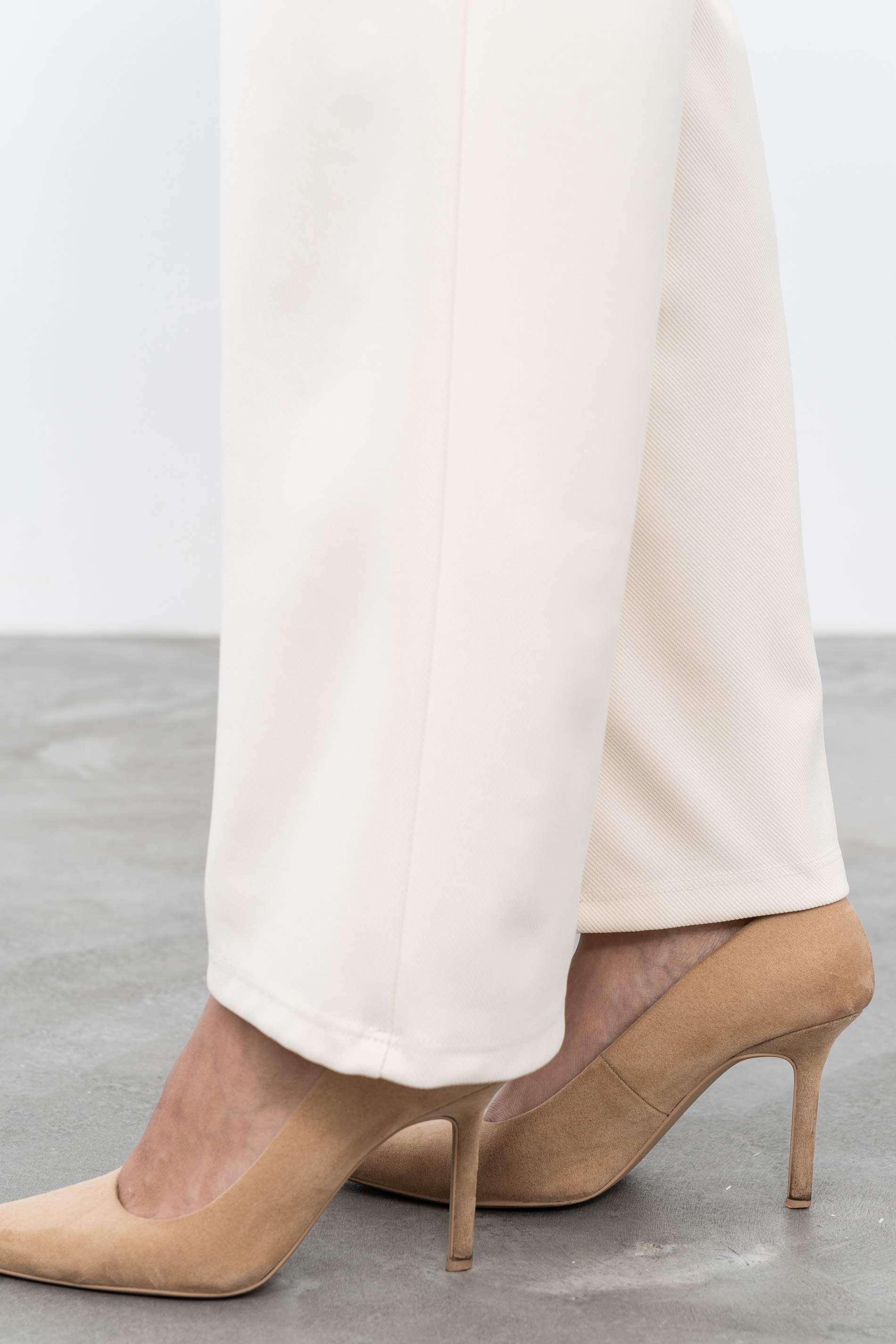 PANTALON ANCHO VESTIR HEBILLA CRUDO - Imagen 6